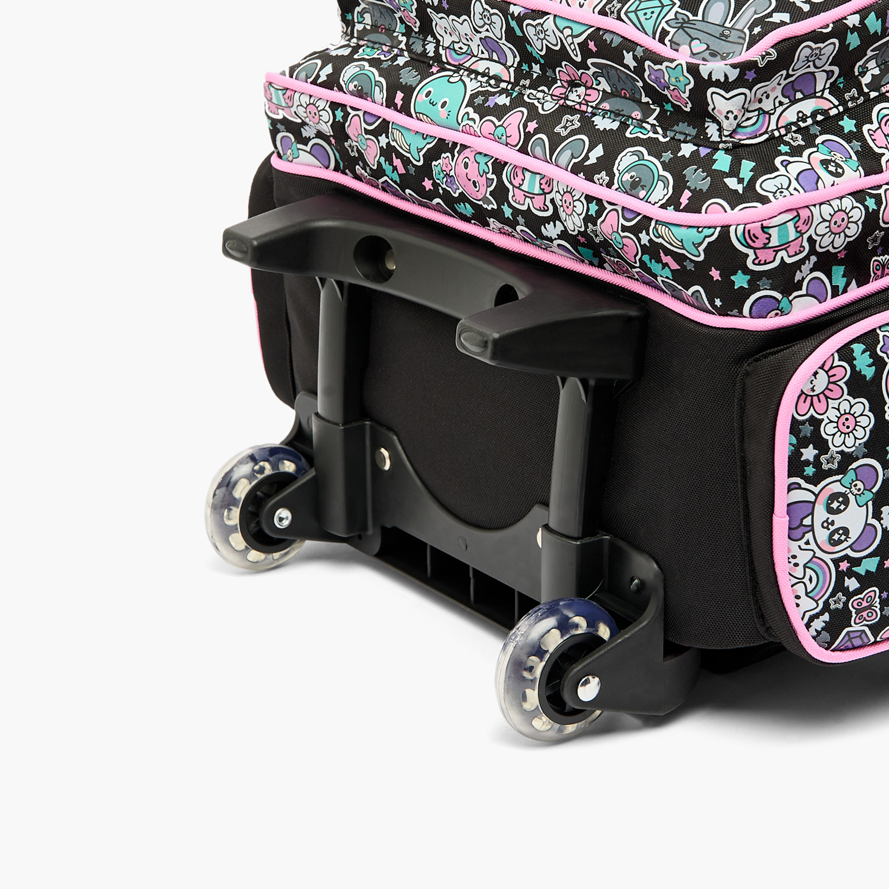 Toursun Star Print Trolley Bag for Girls 8-13 Years with Retractable Handle - 19 inches-school-bagsandbackpacks-trolleybags-image-12