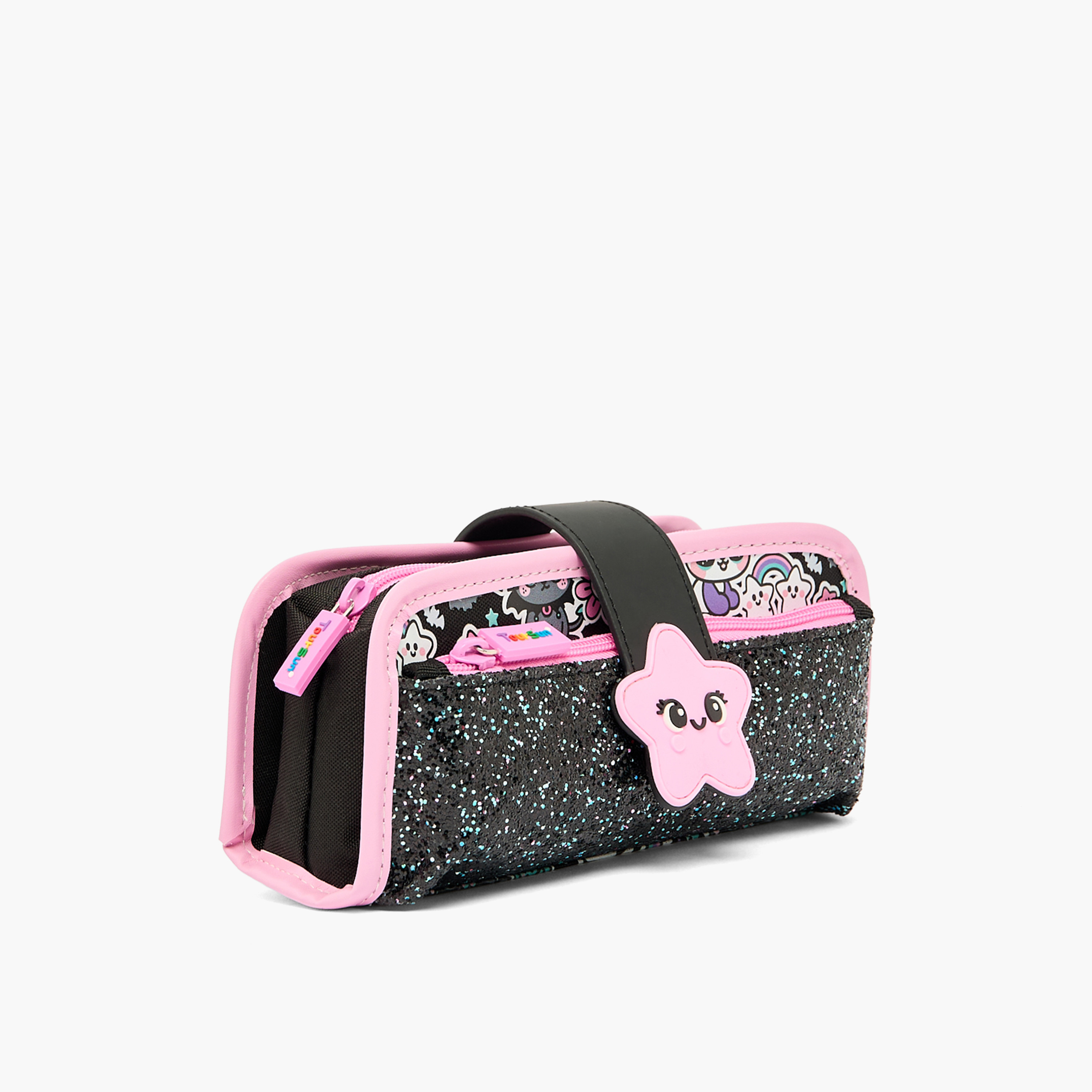 Toursun Star Glitter Magnetic Flap Pencil Pouch-school-stationery-pencilcases-image-3