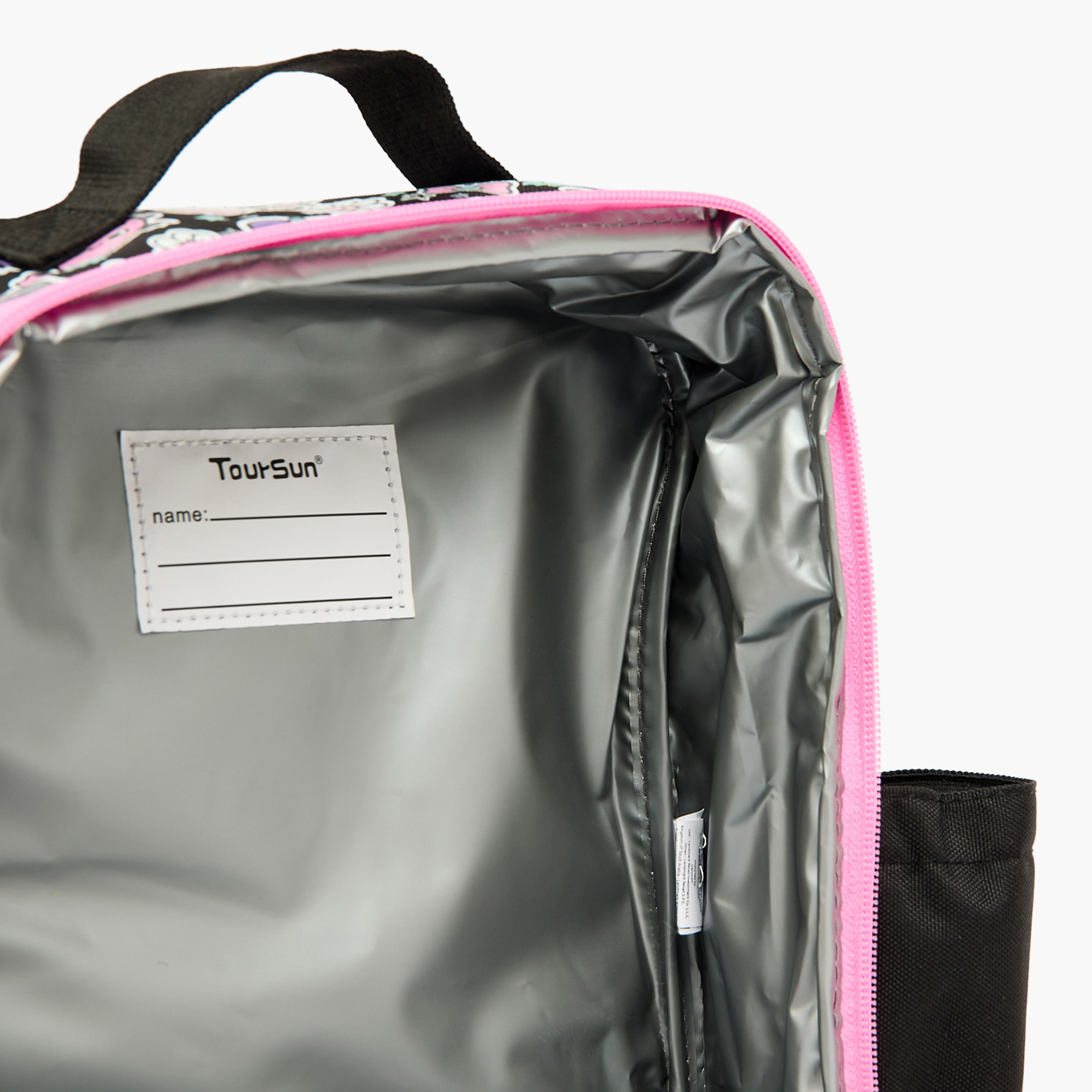 شنطة غداء بطبعة جرافيك للبنات من 5 إلى 8 سنوات مع حزام كتف من تورسن-school-lunchessentials-lunchbags-image-10