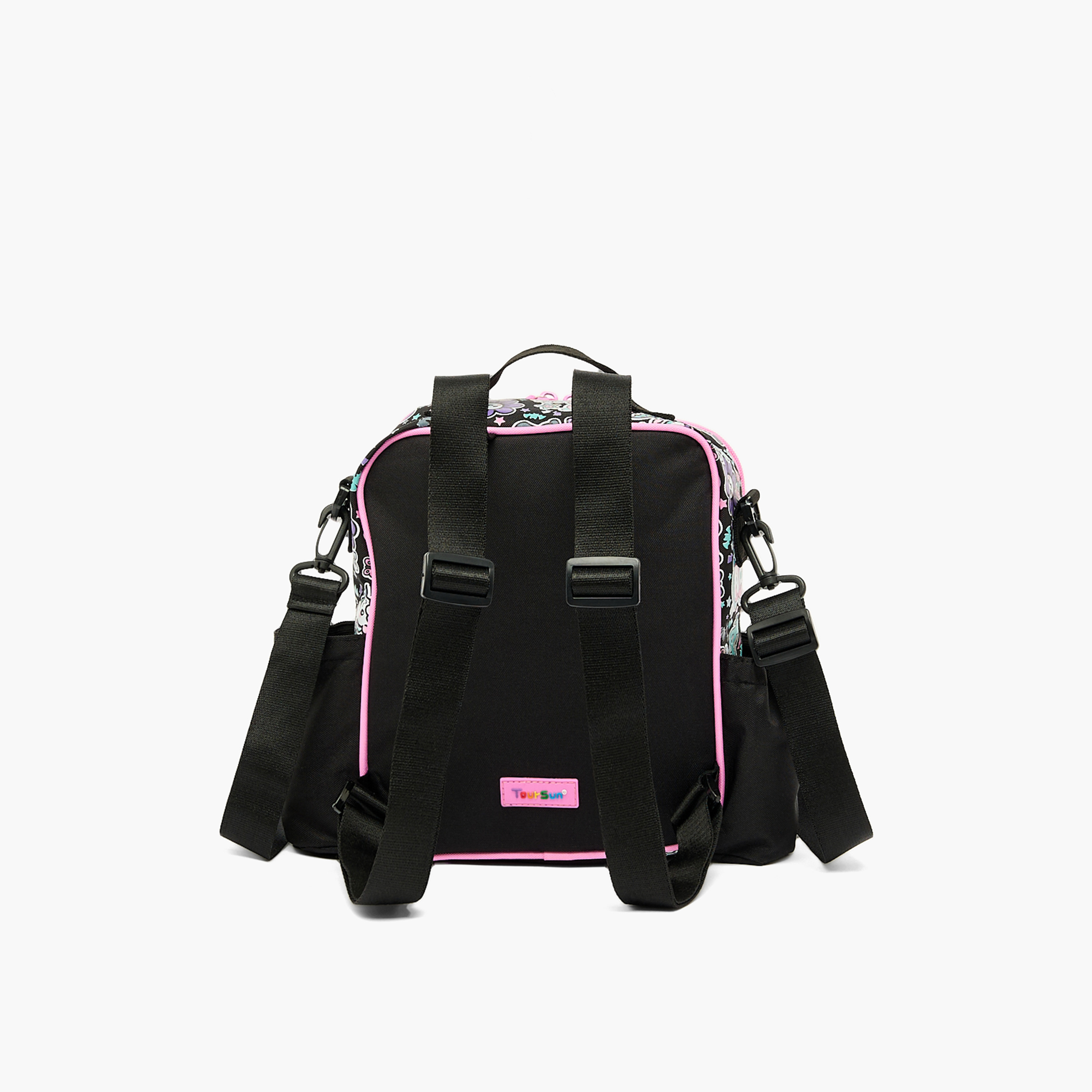 شنطة غداء بطبعة جرافيك للبنات من 5 إلى 8 سنوات مع حزام كتف من تورسن-school-lunchessentials-lunchbags-image-7