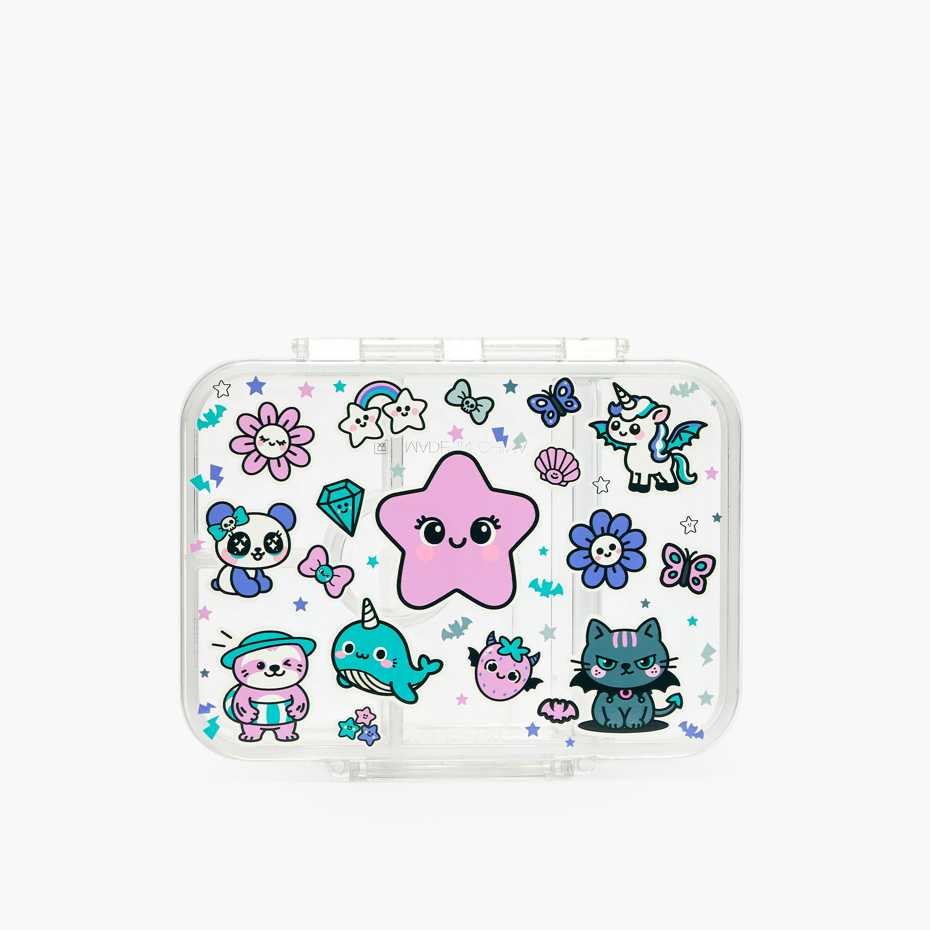 صندوق غداء بطبعات نجوم مع 5 أقسام للبنات من تورسن-school-lunchessentials-lunchboxes-image-3