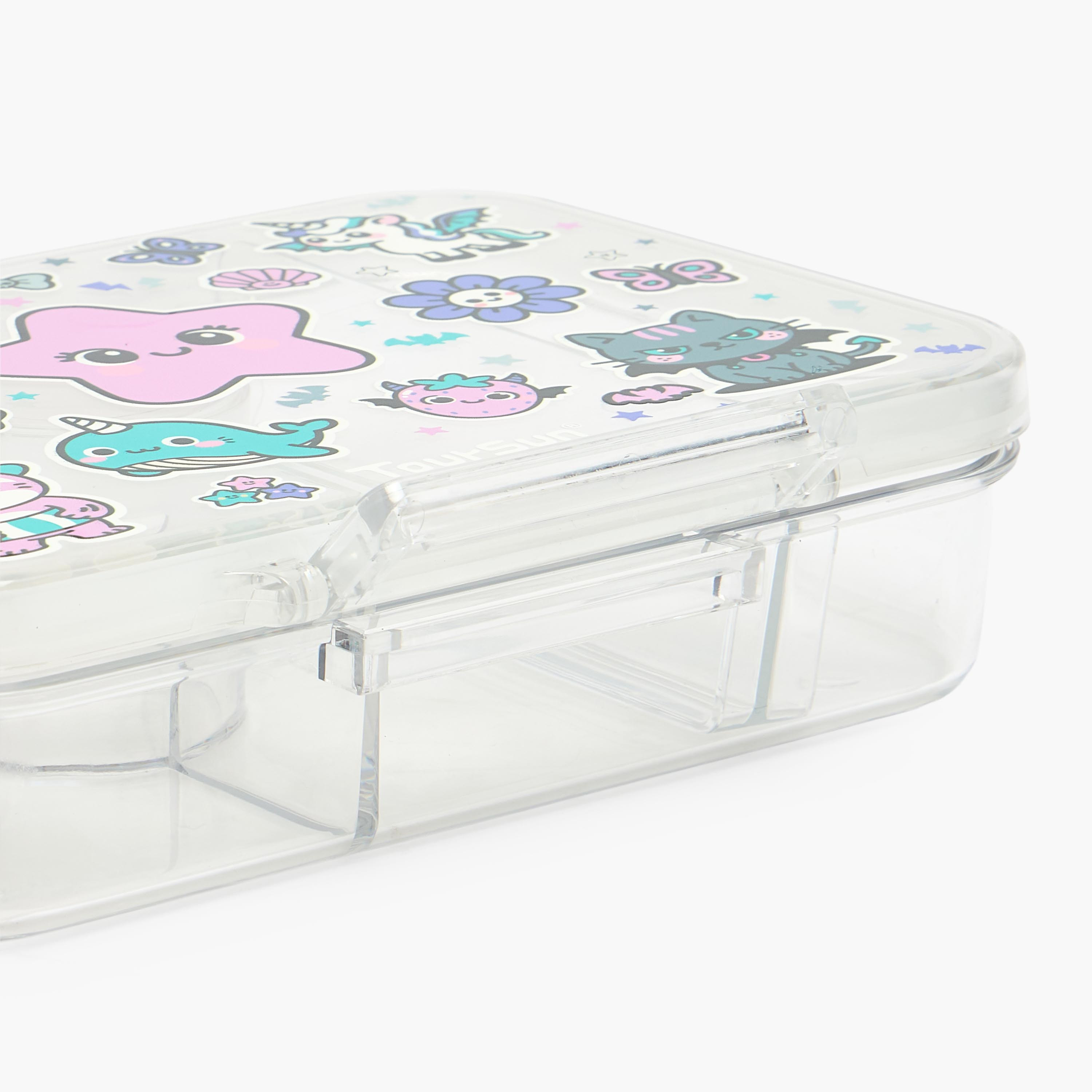صندوق غداء بطبعات نجوم مع 5 أقسام للبنات من تورسن-school-lunchessentials-lunchboxes-image-5