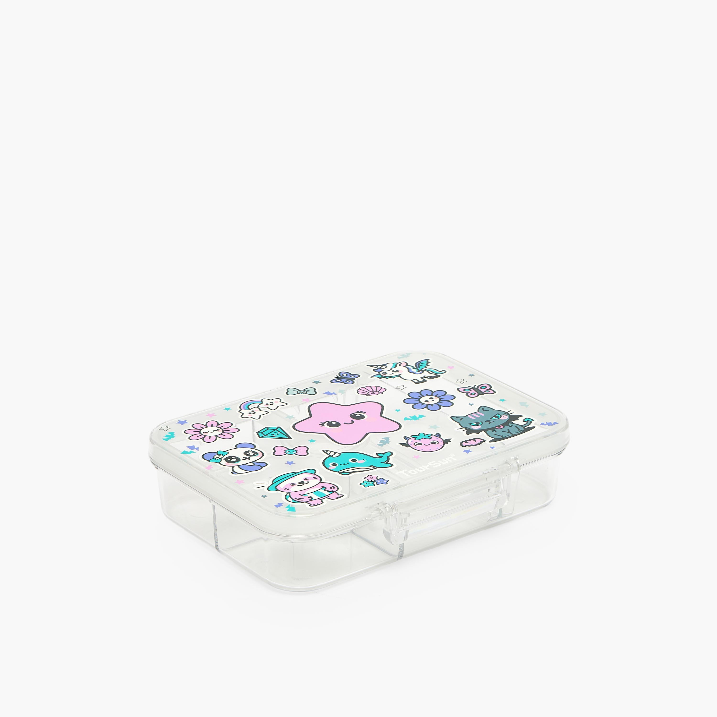 صندوق غداء بطبعات نجوم مع 5 أقسام للبنات من تورسن-school-lunchessentials-lunchboxes-image-8