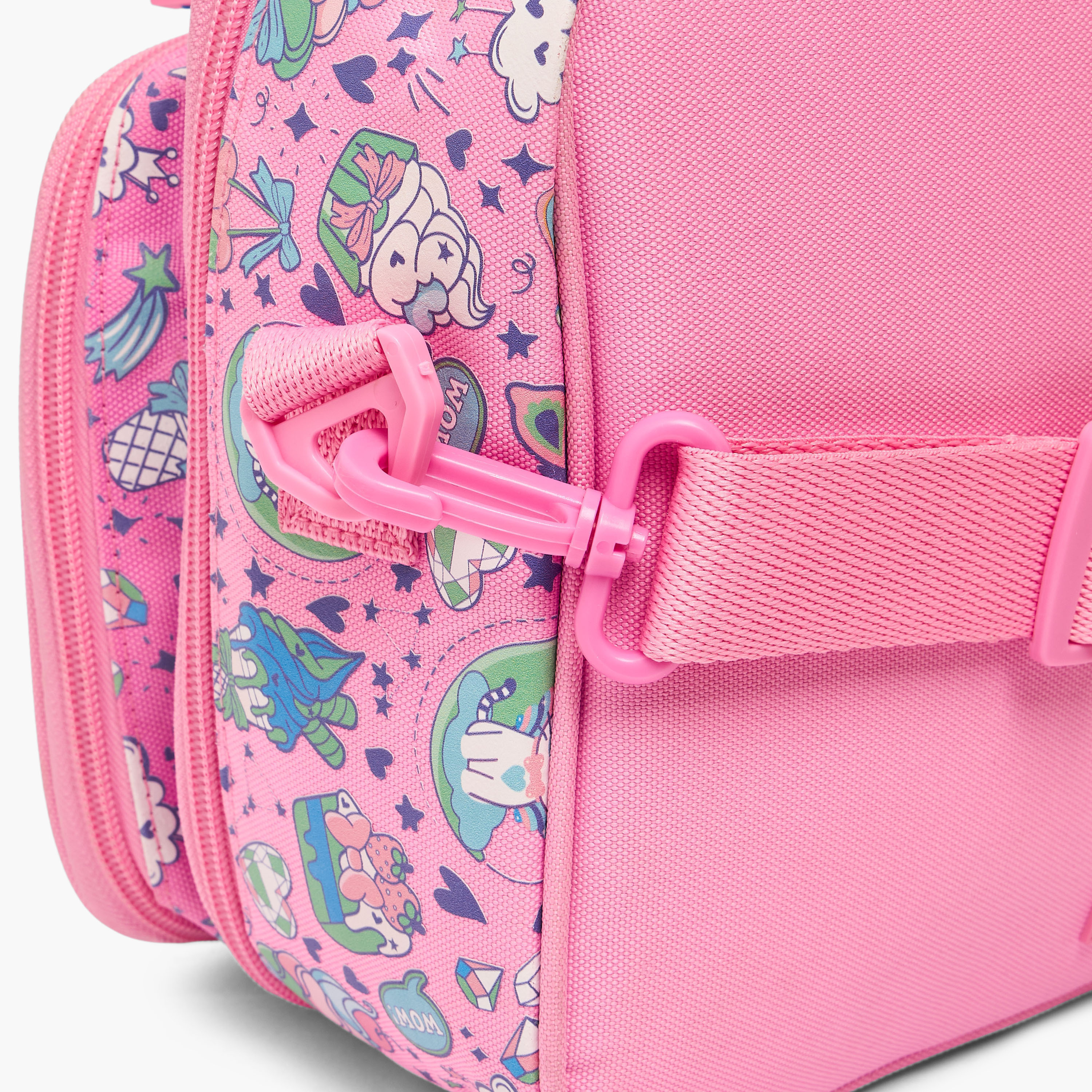طقم شنطة غداء بطبعات مع صندوق غداء وقارورة مياه 3 قطع للبنات 5 - 8 سنوات من تورسن-school-lunchessentials-lunchbags-image-7