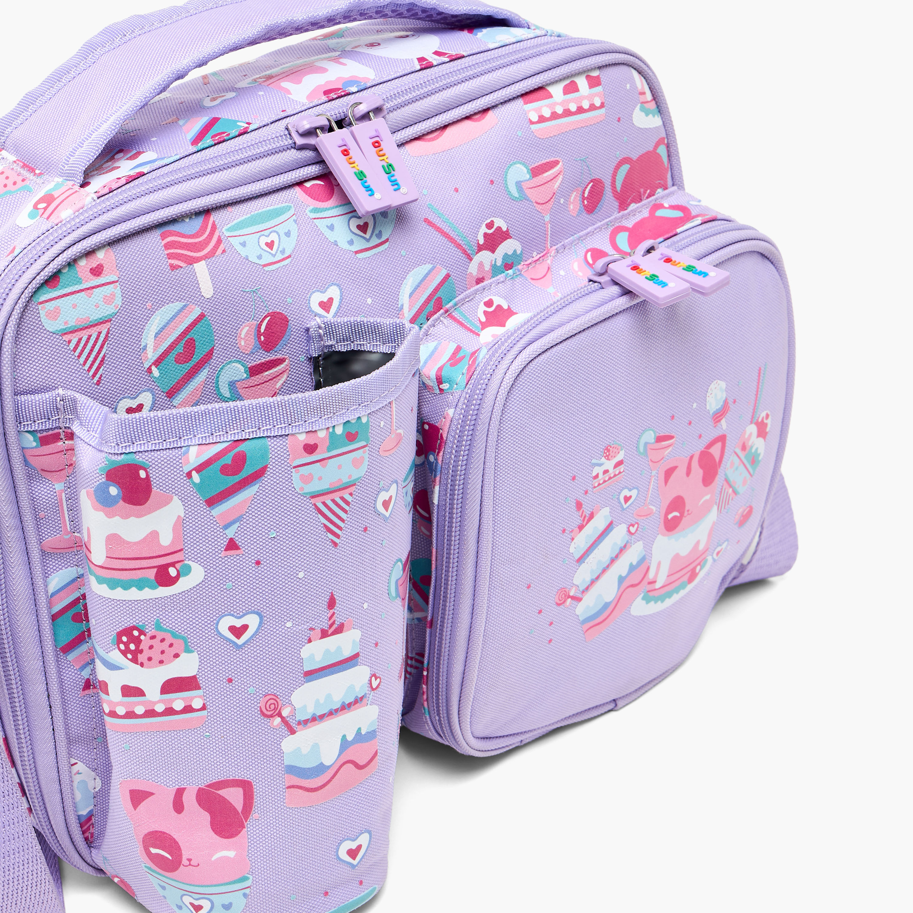Toursun Printed Lunch Bag Set-school-lunchessentials-sets-image-5
