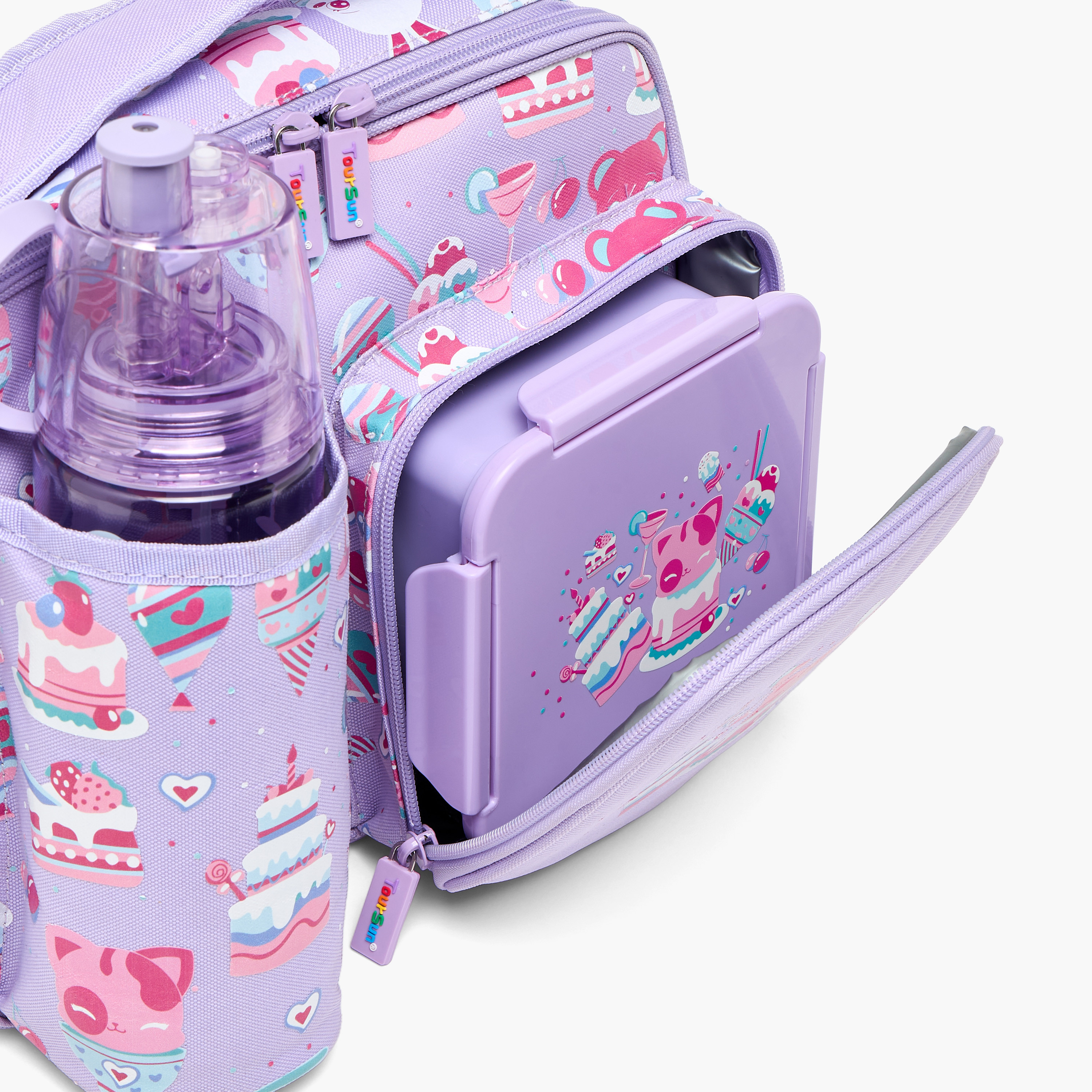 Toursun Printed Lunch Bag Set-school-lunchessentials-sets-image-8