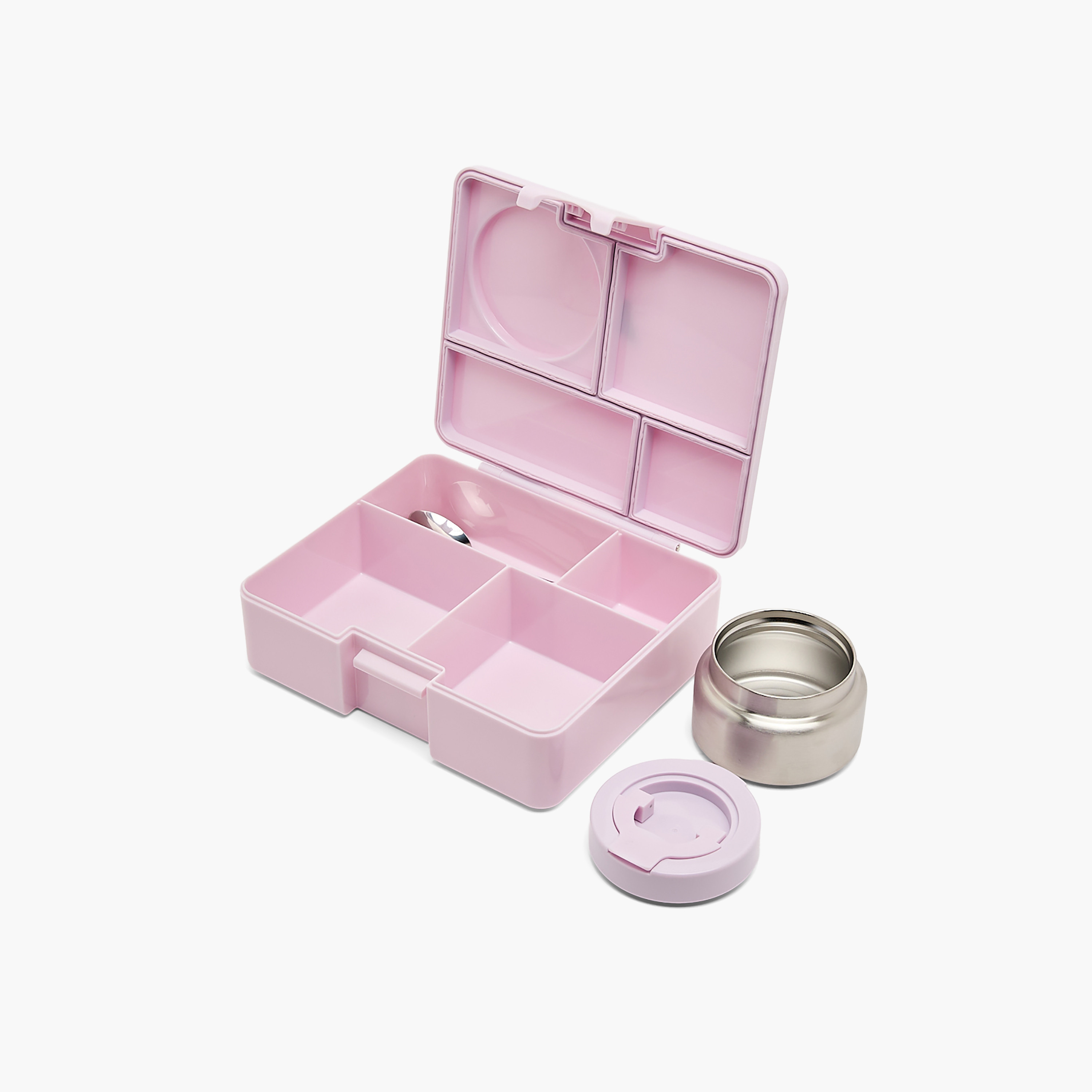 Toursun 4-Compartment Lunch Box for Kids with Food Jar and Cutlery-school-lunchessentials-lunchboxes-image-6