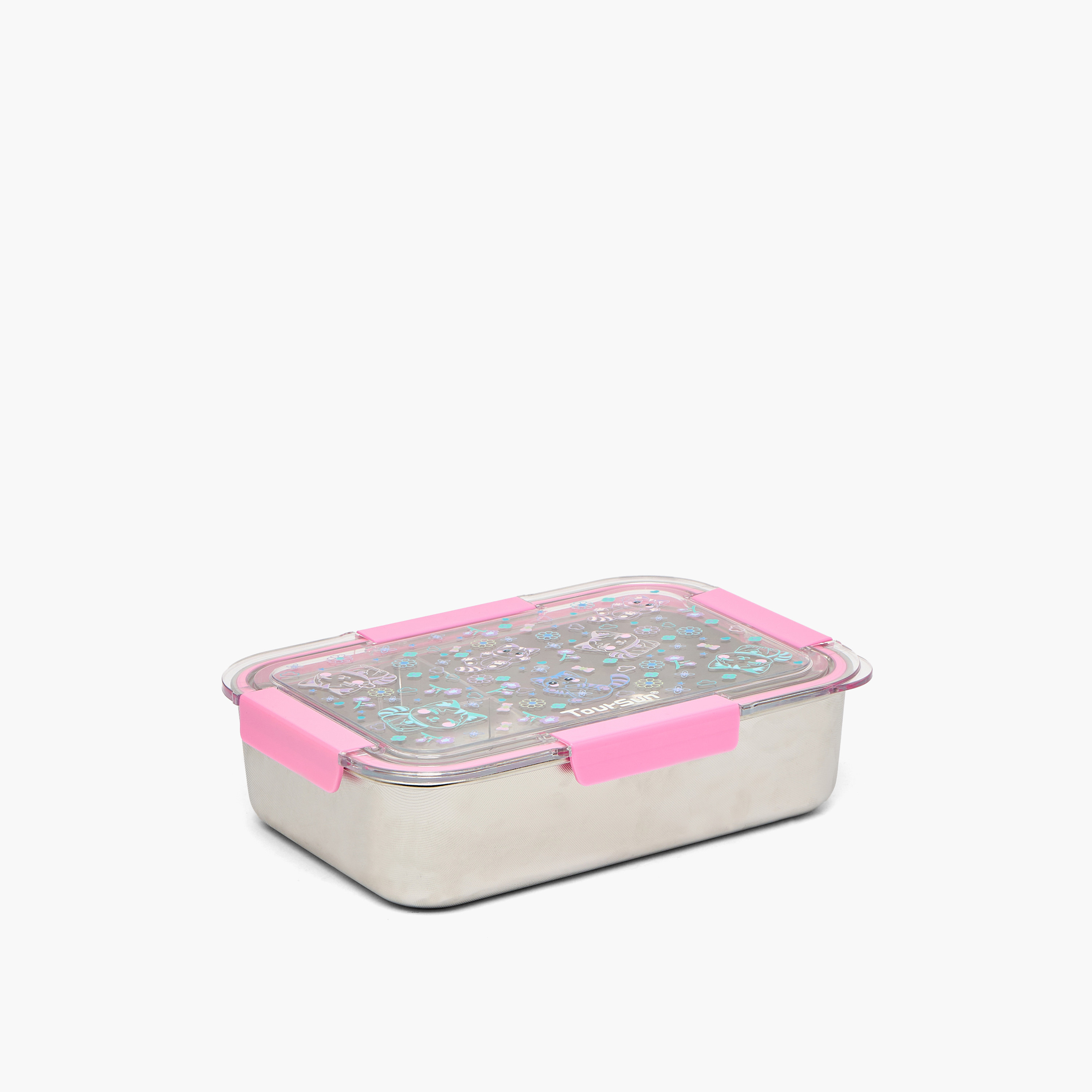 Toursun Cat Print Lunch Box for Kids with 3 Compartments-school-lunchessentials-lunchboxes-image-10