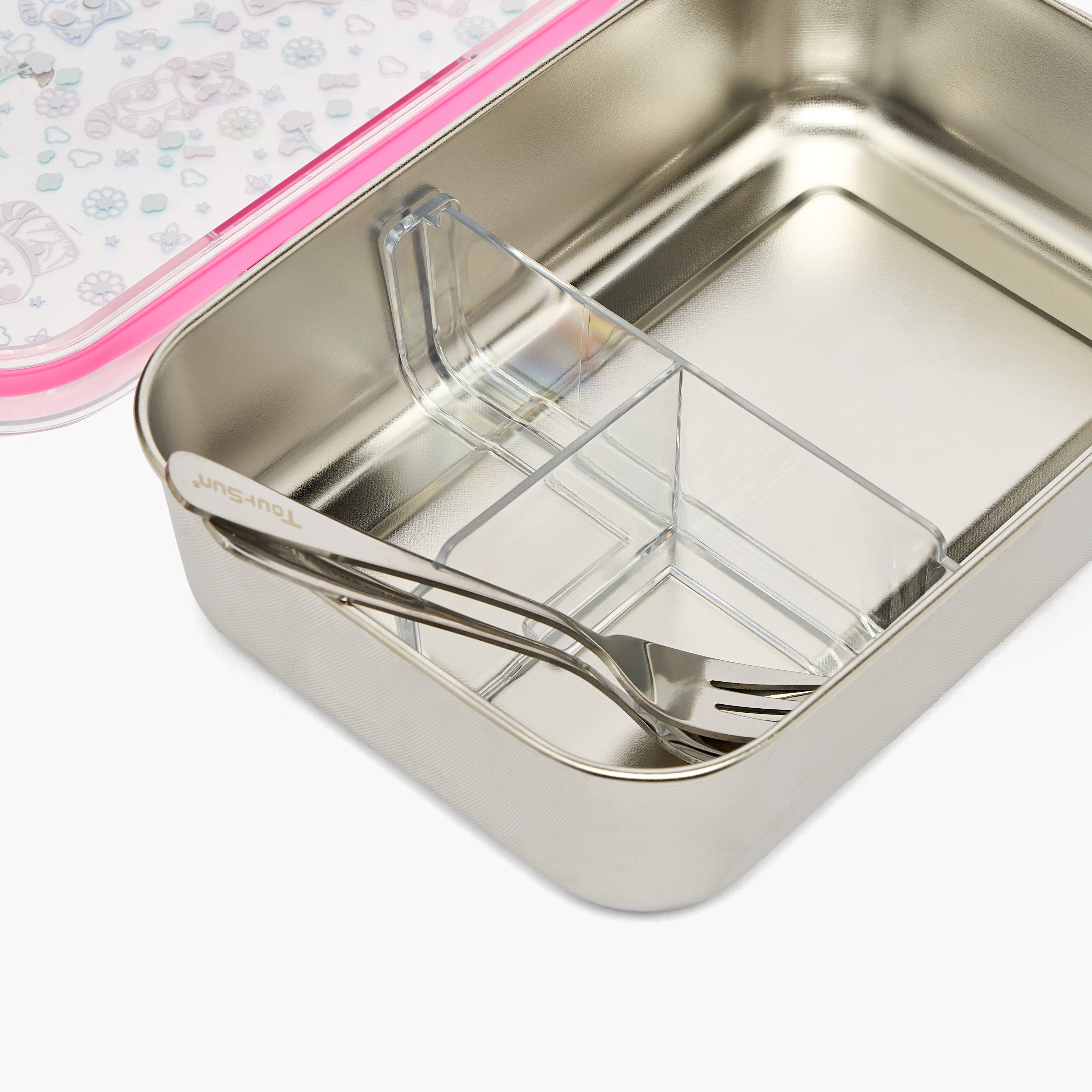 Toursun Cat Print Lunch Box for Kids with 3 Compartments-school-lunchessentials-lunchboxes-image-8