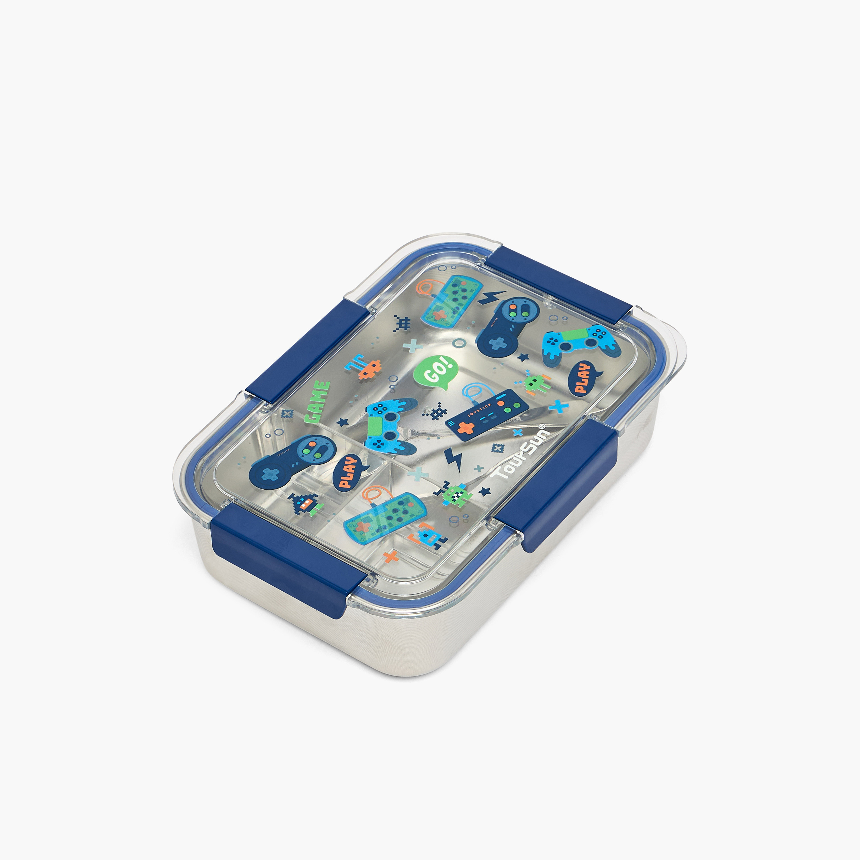 علبة غداء بطبعة جيمر للأطفال مع 3 حجيرات من تورسن-school-lunchessentials-lunchboxes-image-1