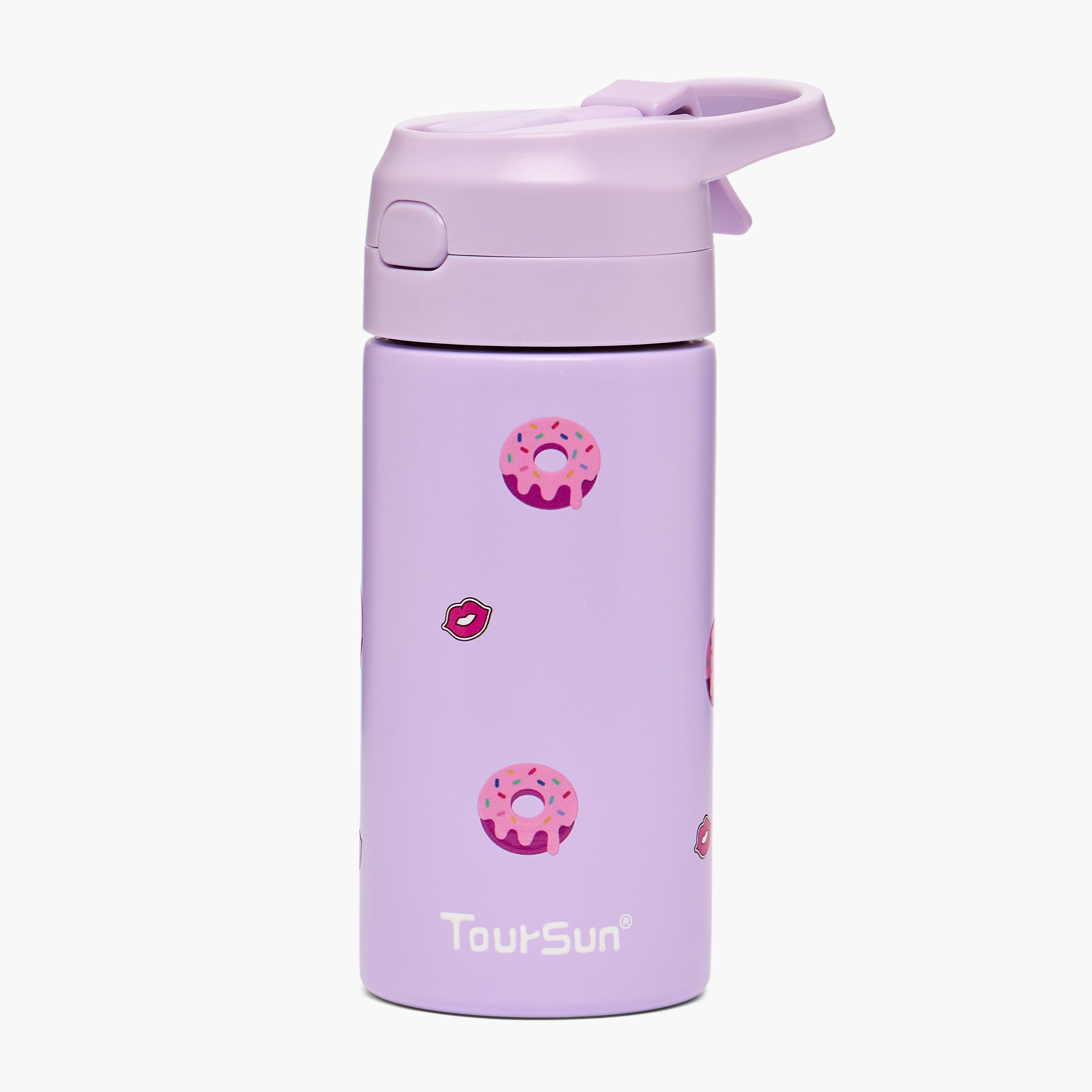 Toursun Printed Water Bottle with Straw - 320 ml-school-waterbottles-image-1