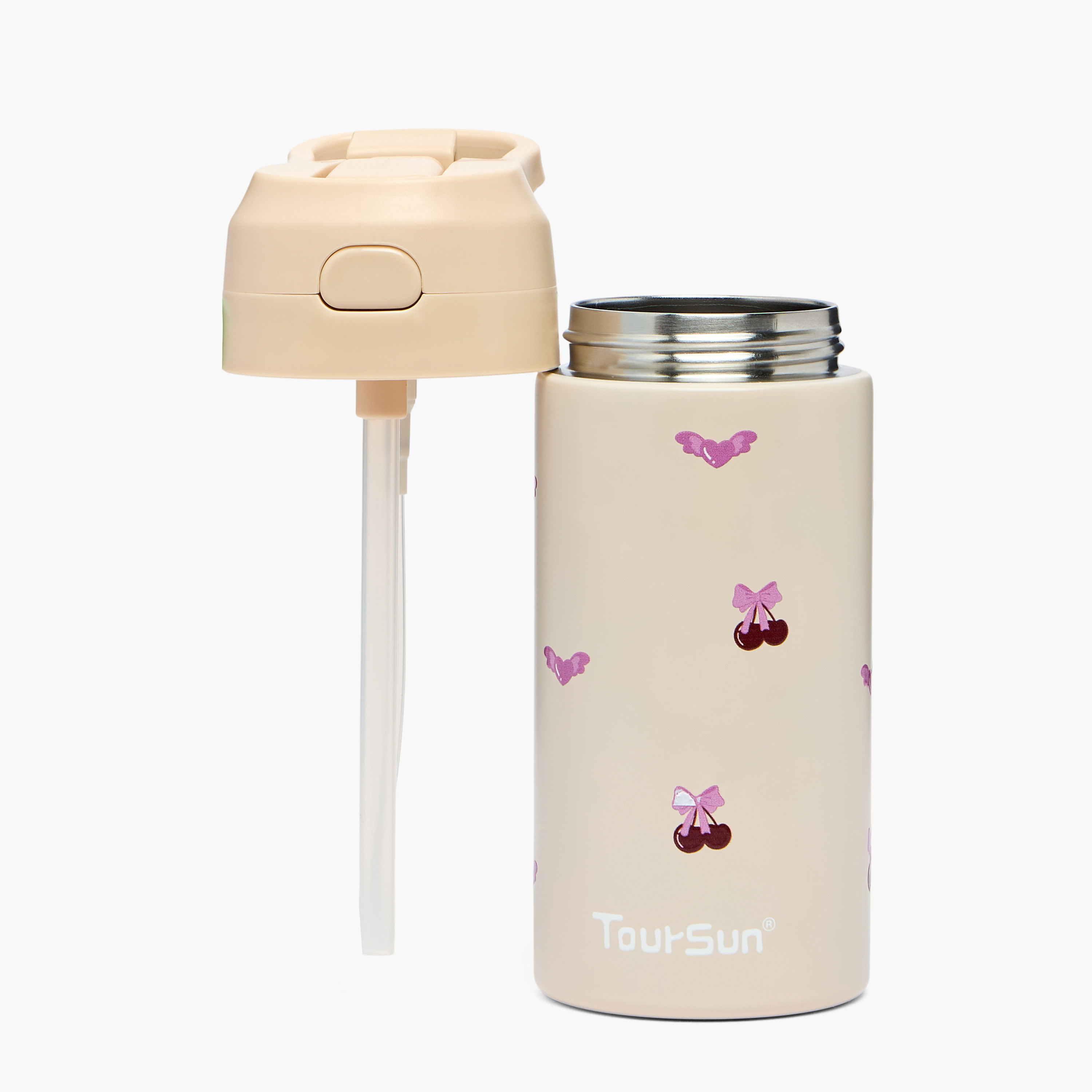 قارورة مياه بطبعات مع قشّة من تورسون - 320 مل-school-waterbottles-image-2