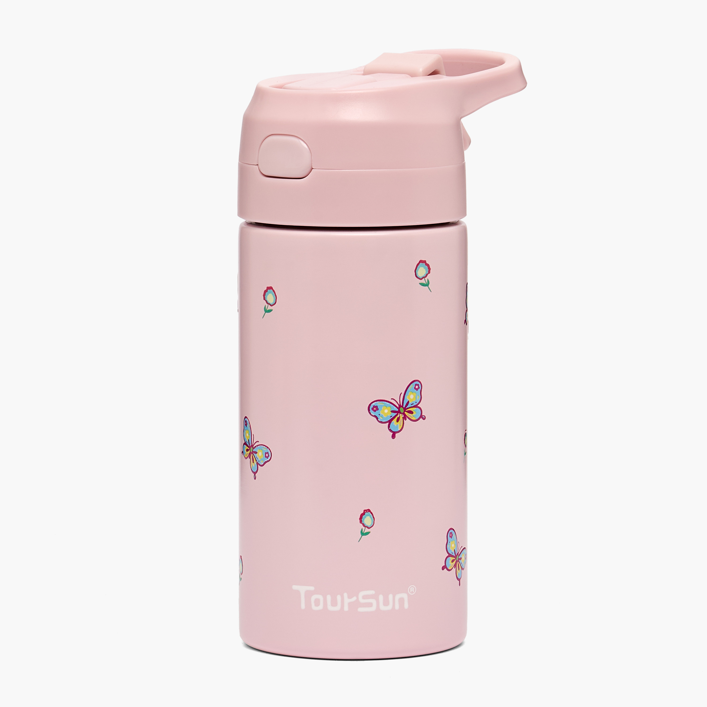 Toursun Printed Water Bottle with Straw - 320 ml-school-waterbottles-image-1