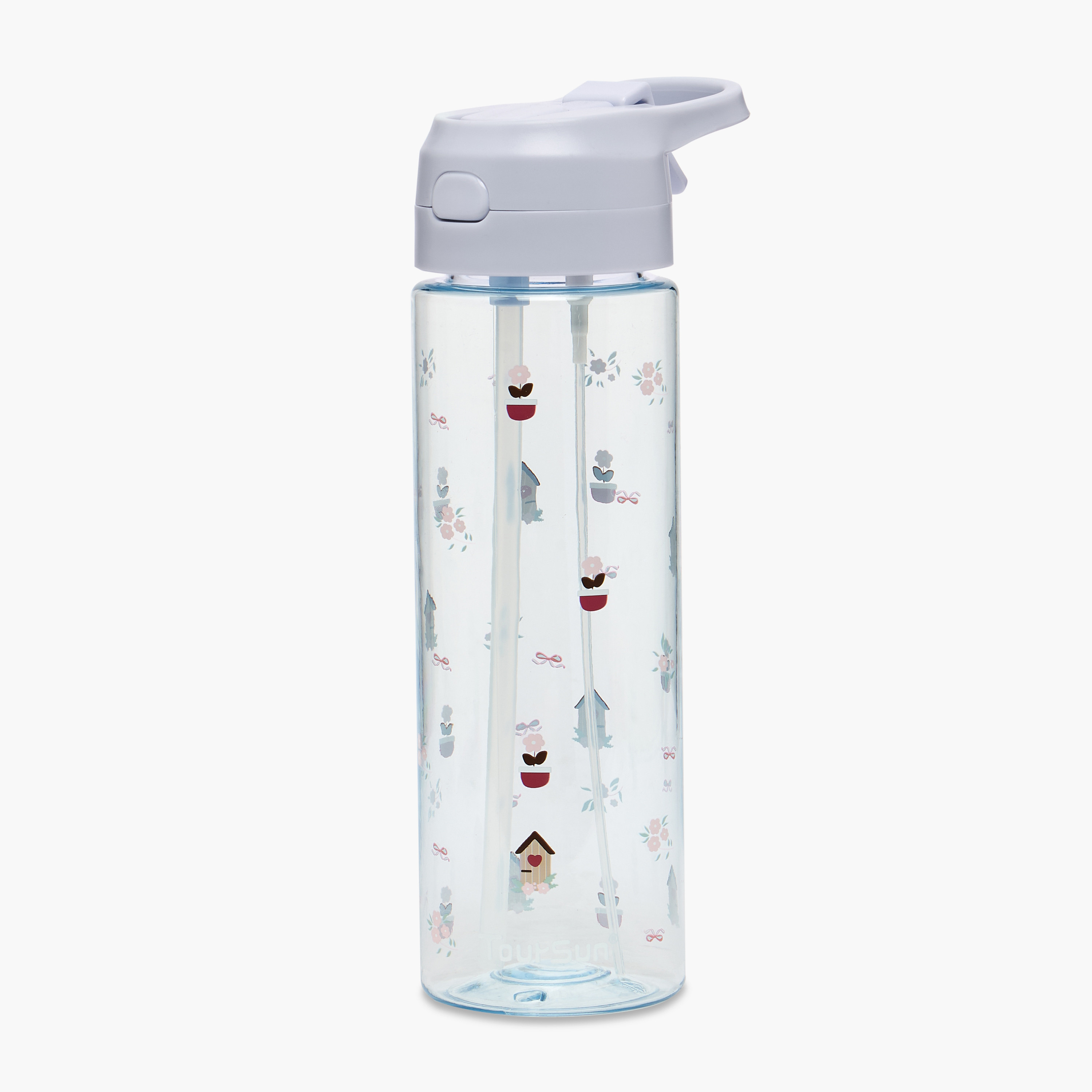 Printed Water Bottle with Spout and Spray - 750 ml-school-waterbottles-image-1