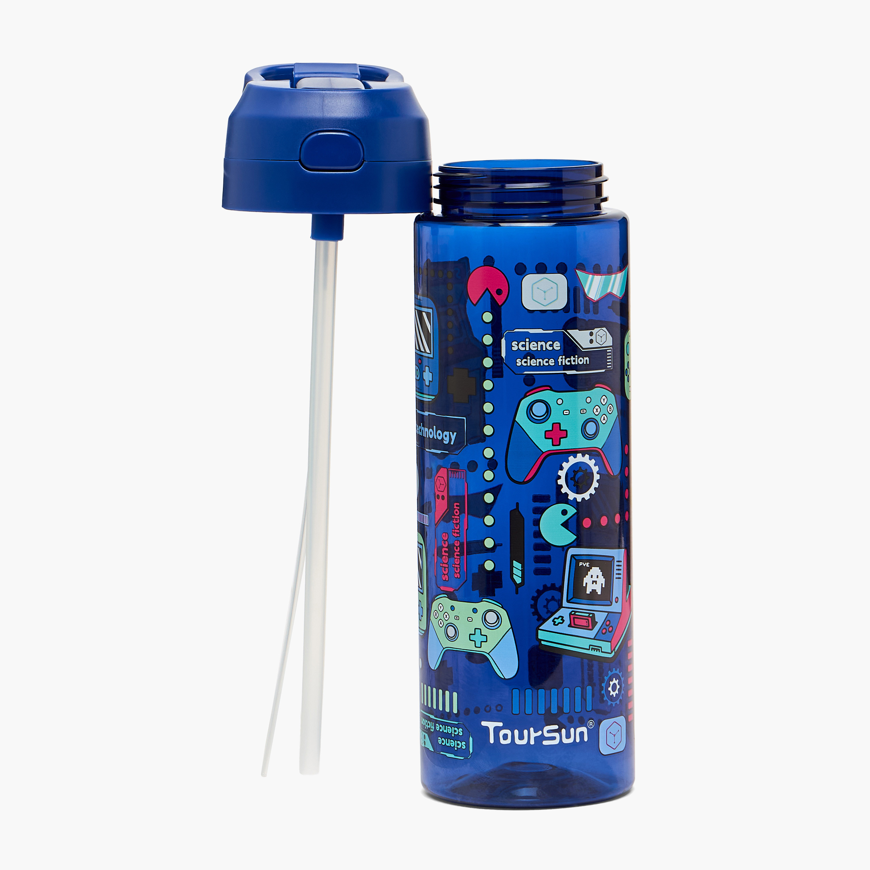 Toursun Gaming Print Water Bottle with Spout and Spray - 750 ml-school-waterbottles-image-2
