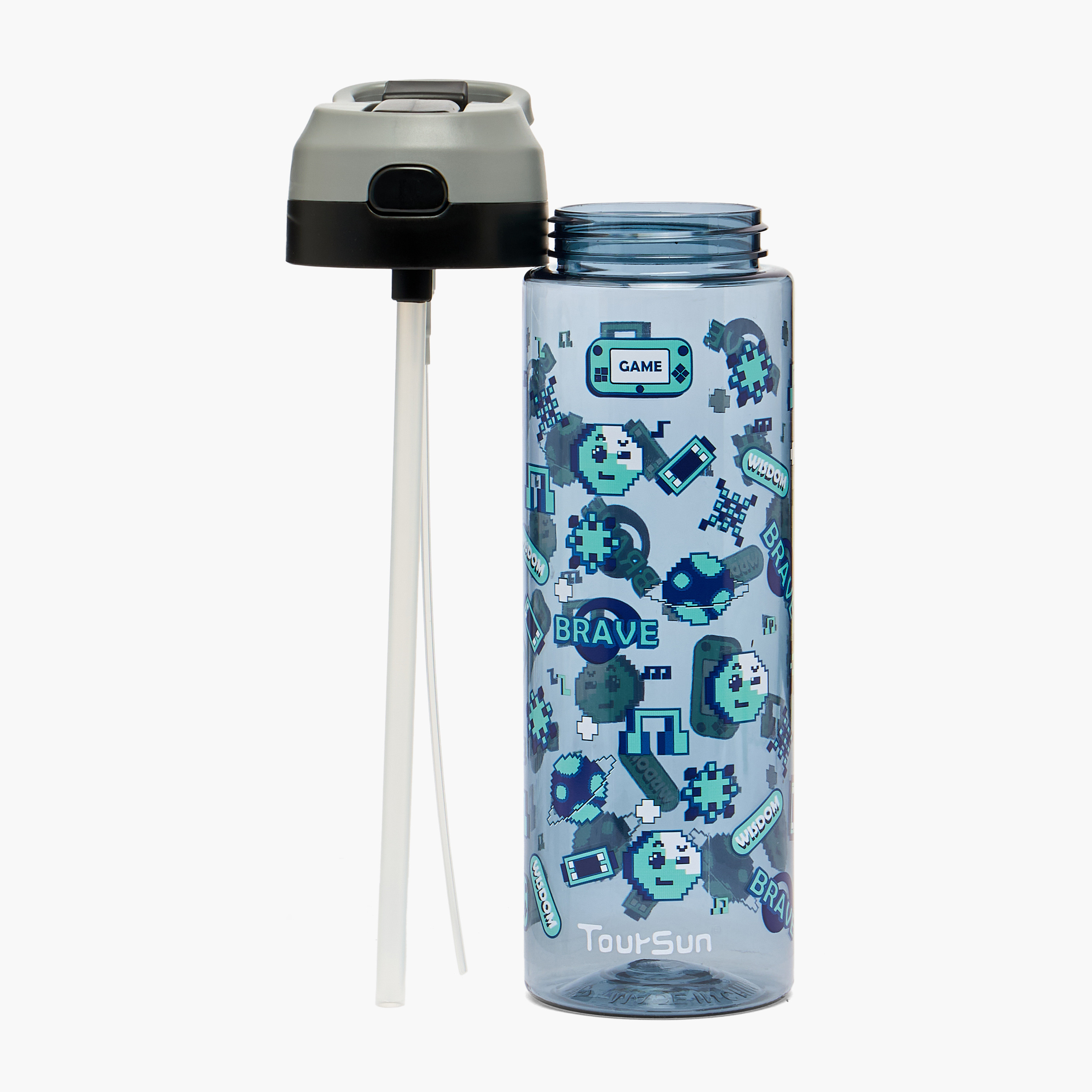 Toursun Gaming Print Water Bottle with Spout and Spray - 750 ml-school-waterbottles-image-2
