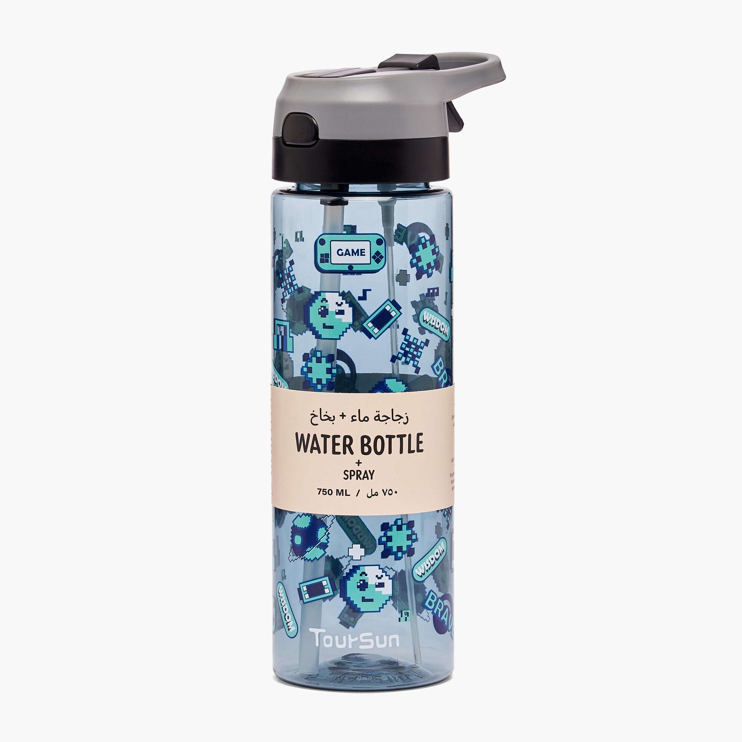 Toursun Gaming Print Water Bottle with Spout and Spray - 750 ml-school-waterbottles-image-8