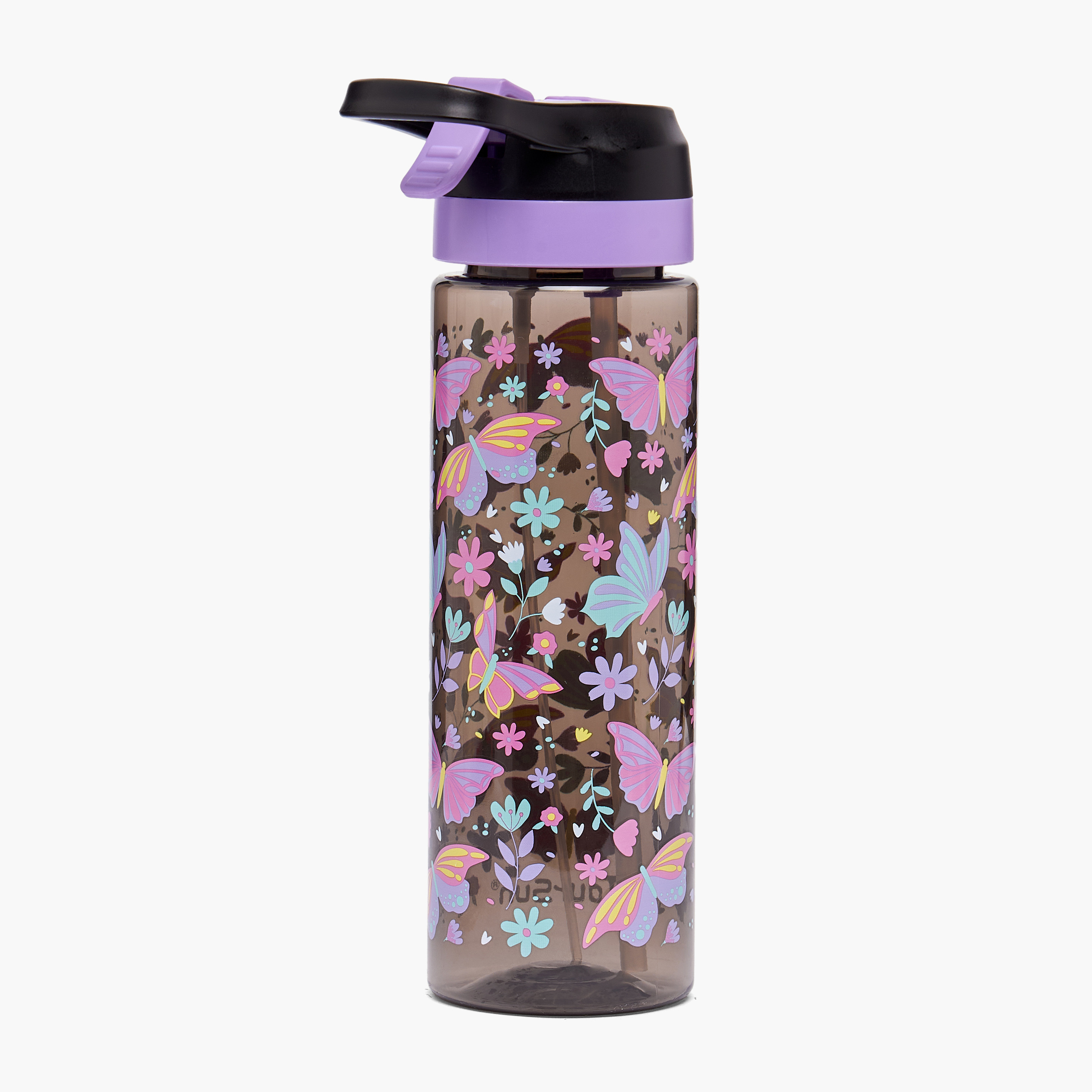 Toursun Butterfly Print Water Bottle with Spout and Spray - 750 ml-school-waterbottles-image-3