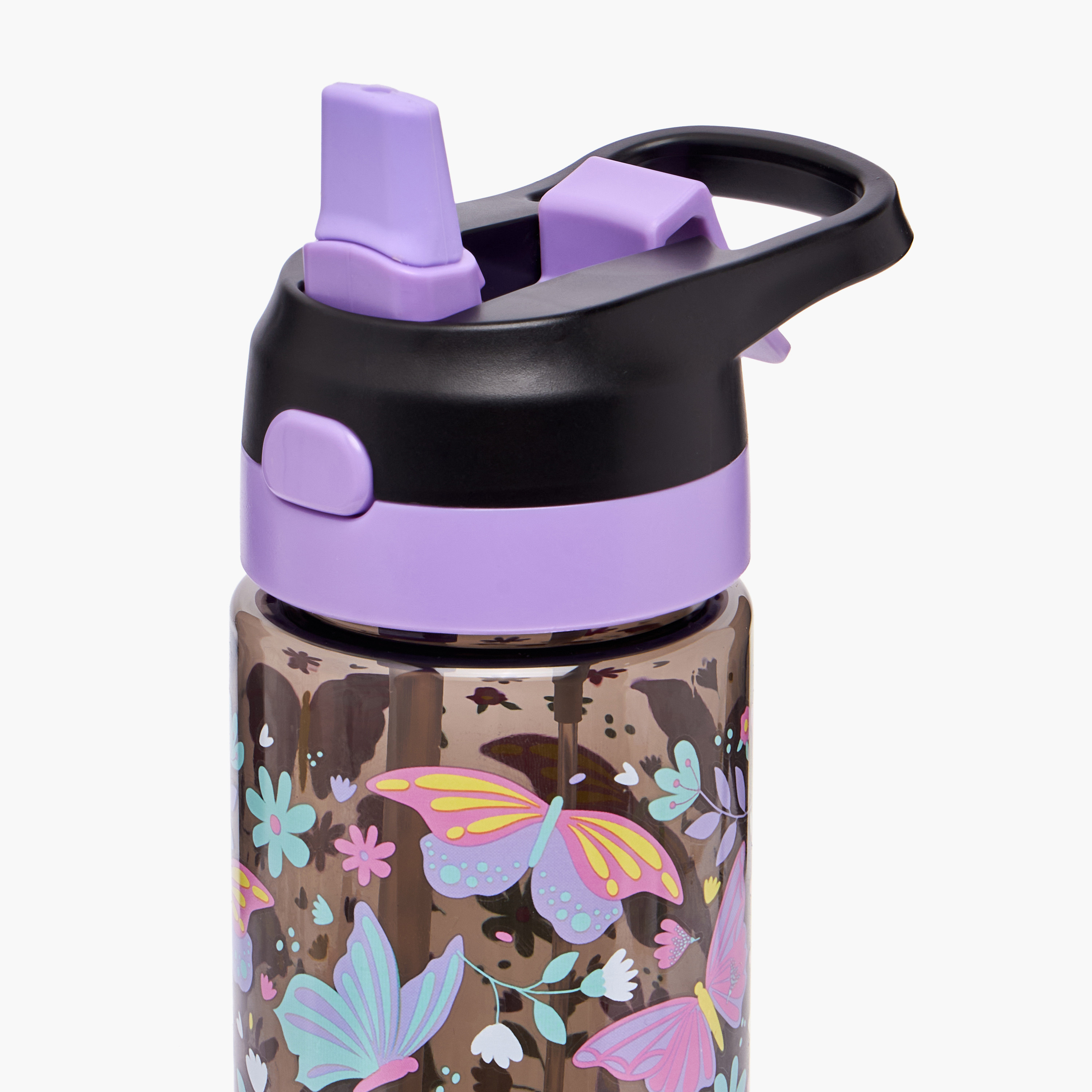 Toursun Butterfly Print Water Bottle with Spout and Spray - 750 ml-school-waterbottles-image-6
