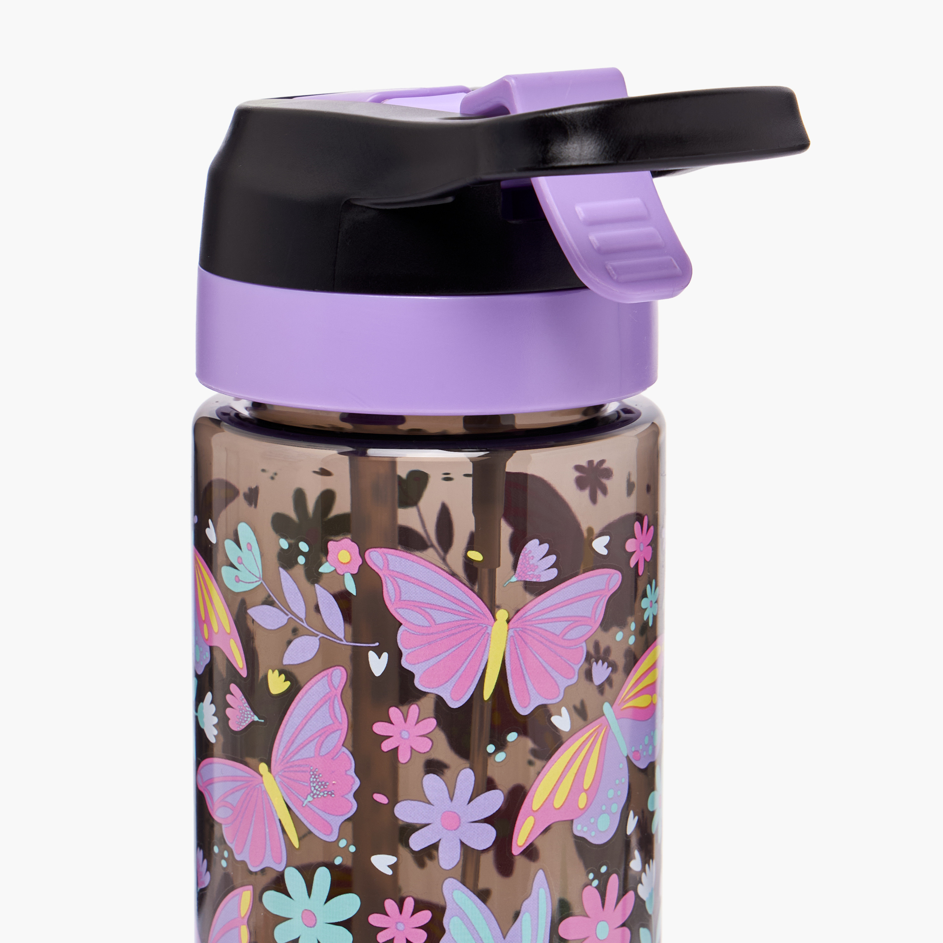 Toursun Butterfly Print Water Bottle with Spout and Spray - 750 ml-school-waterbottles-image-7