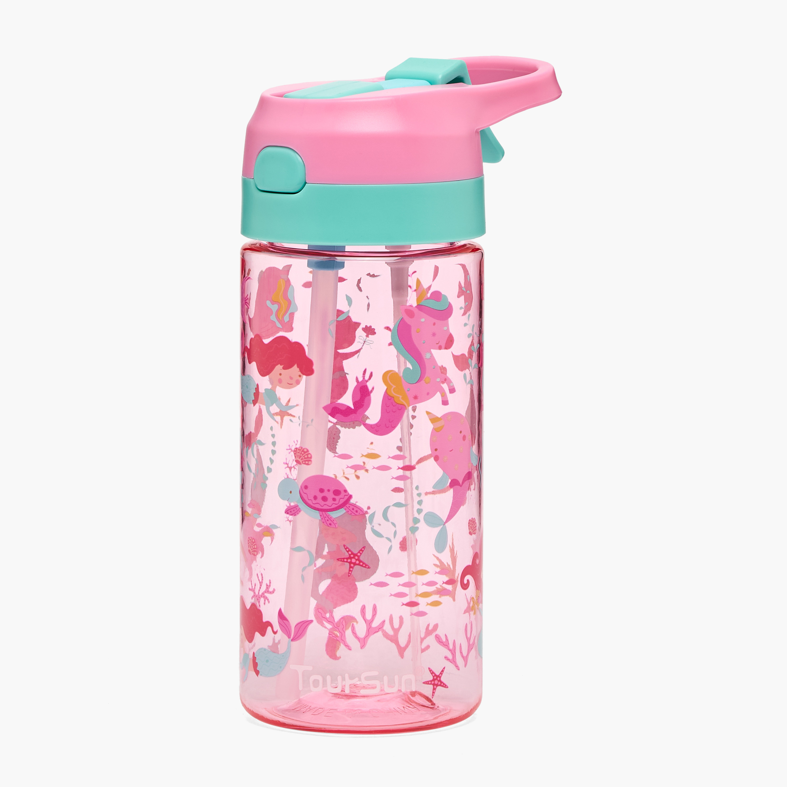 قارورة مياه بطبعات يونيكورن مع فوّهة وبخاخ من تورسون - 500 مل-school-waterbottles-image-1