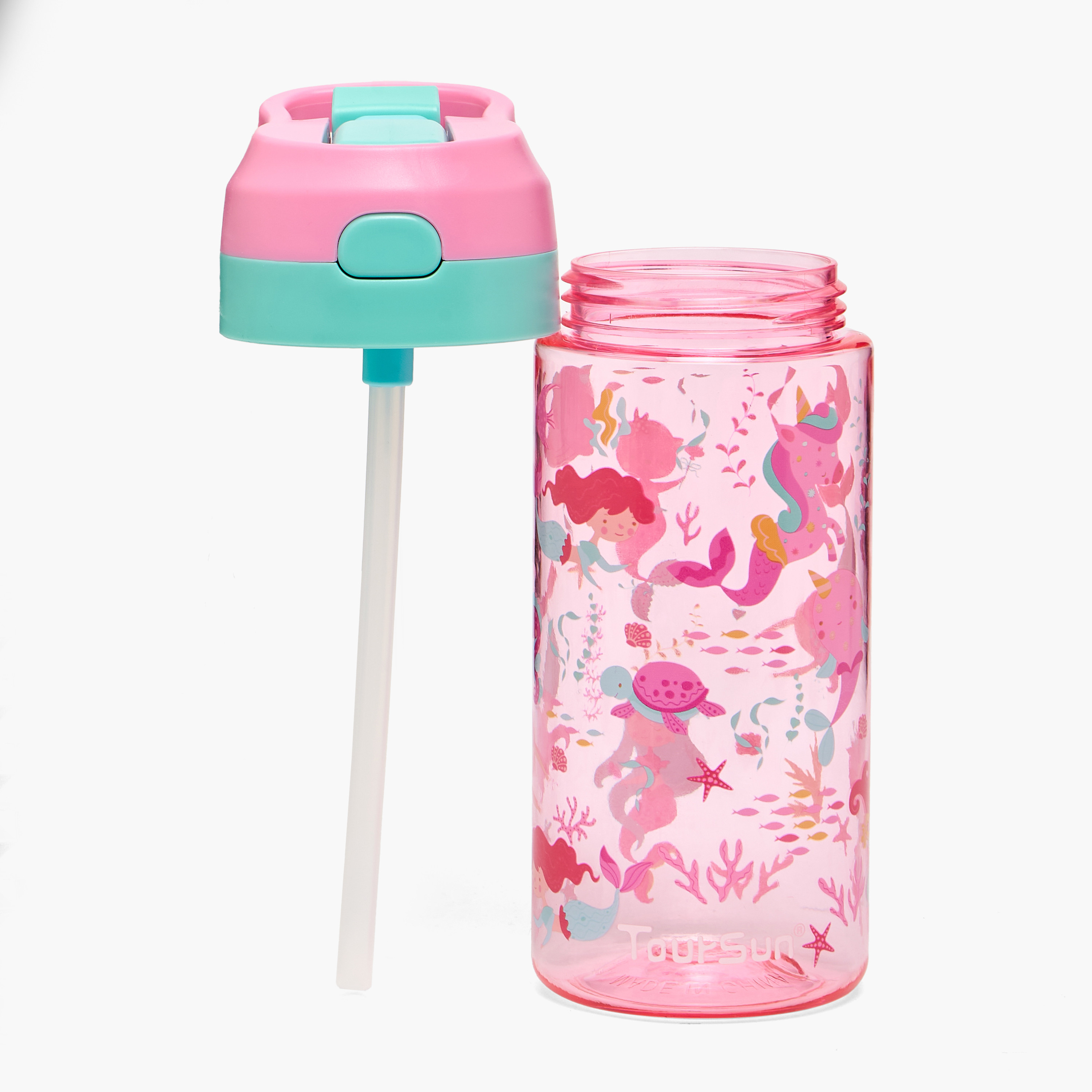 قارورة مياه بطبعات يونيكورن مع فوّهة وبخاخ من تورسون - 500 مل-school-waterbottles-image-2