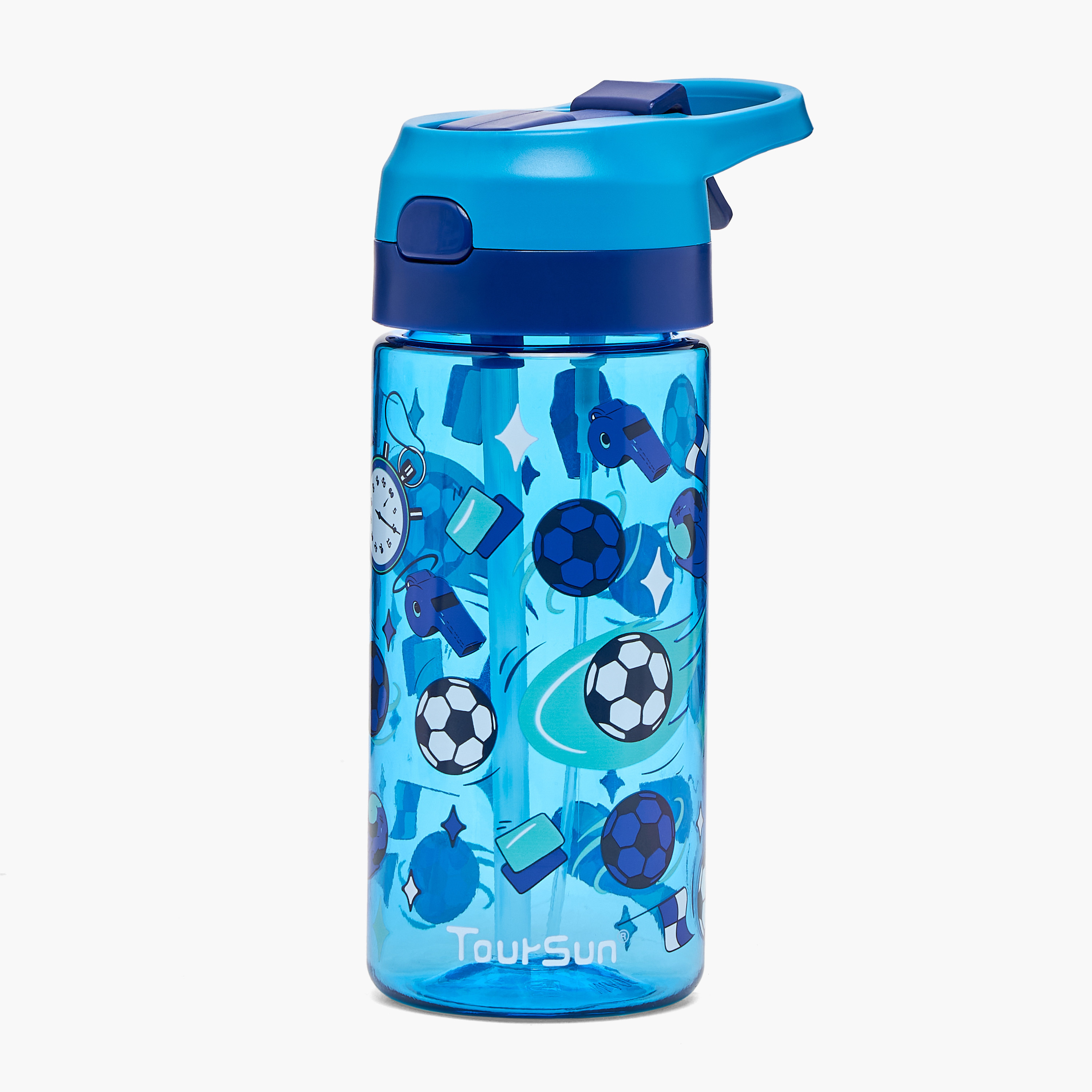 قارورة مياه بطبعات كرة قدم مع فوّهة وبخاخ من تورسون - 500 مل-school-waterbottles-image-1