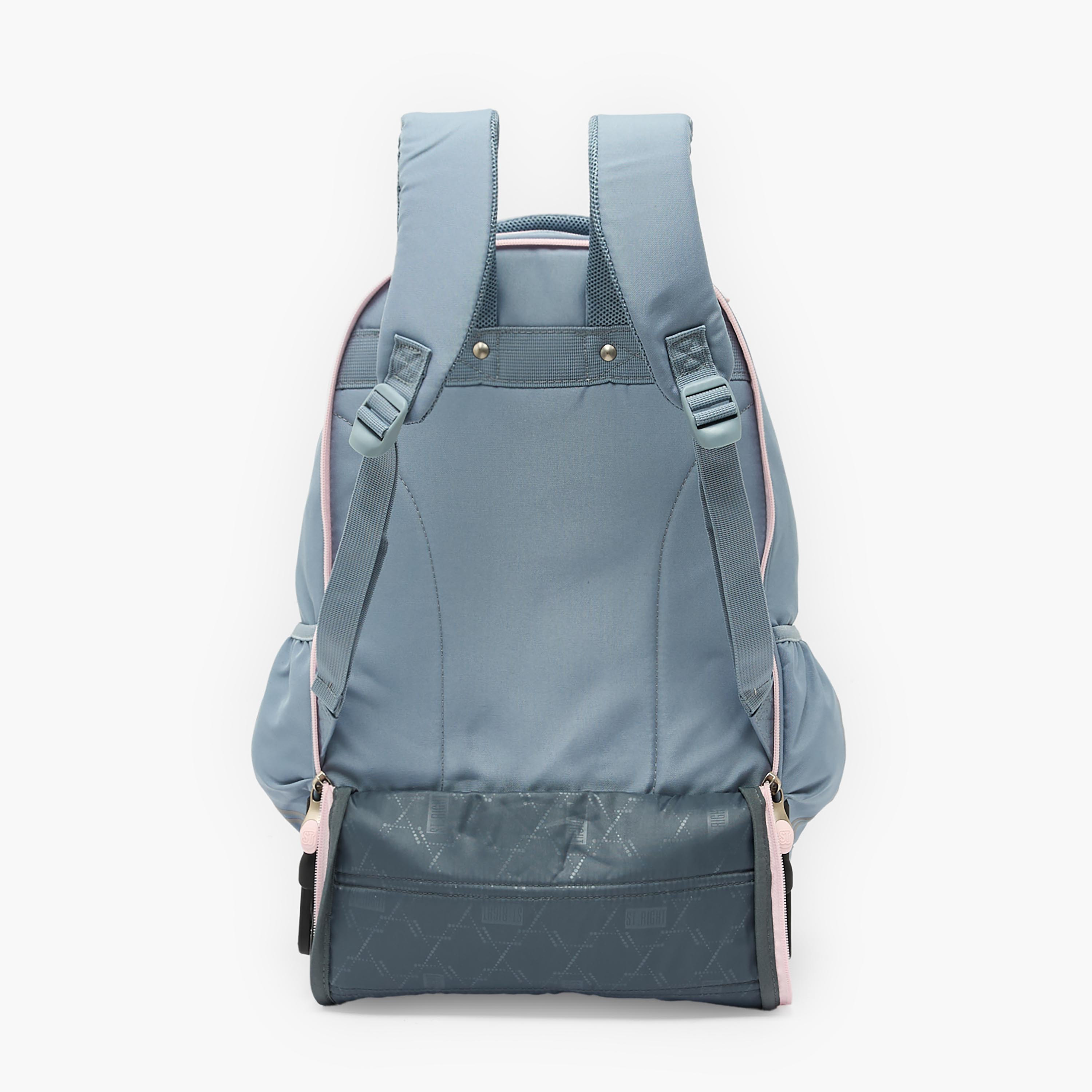 شنطة ترولي بطبعات قلوب ومقبض سحب 8-13 سنوات للبنات من سانت رايت - 18 بوصة-school-bagsandbackpacks-trolleybags-image-8