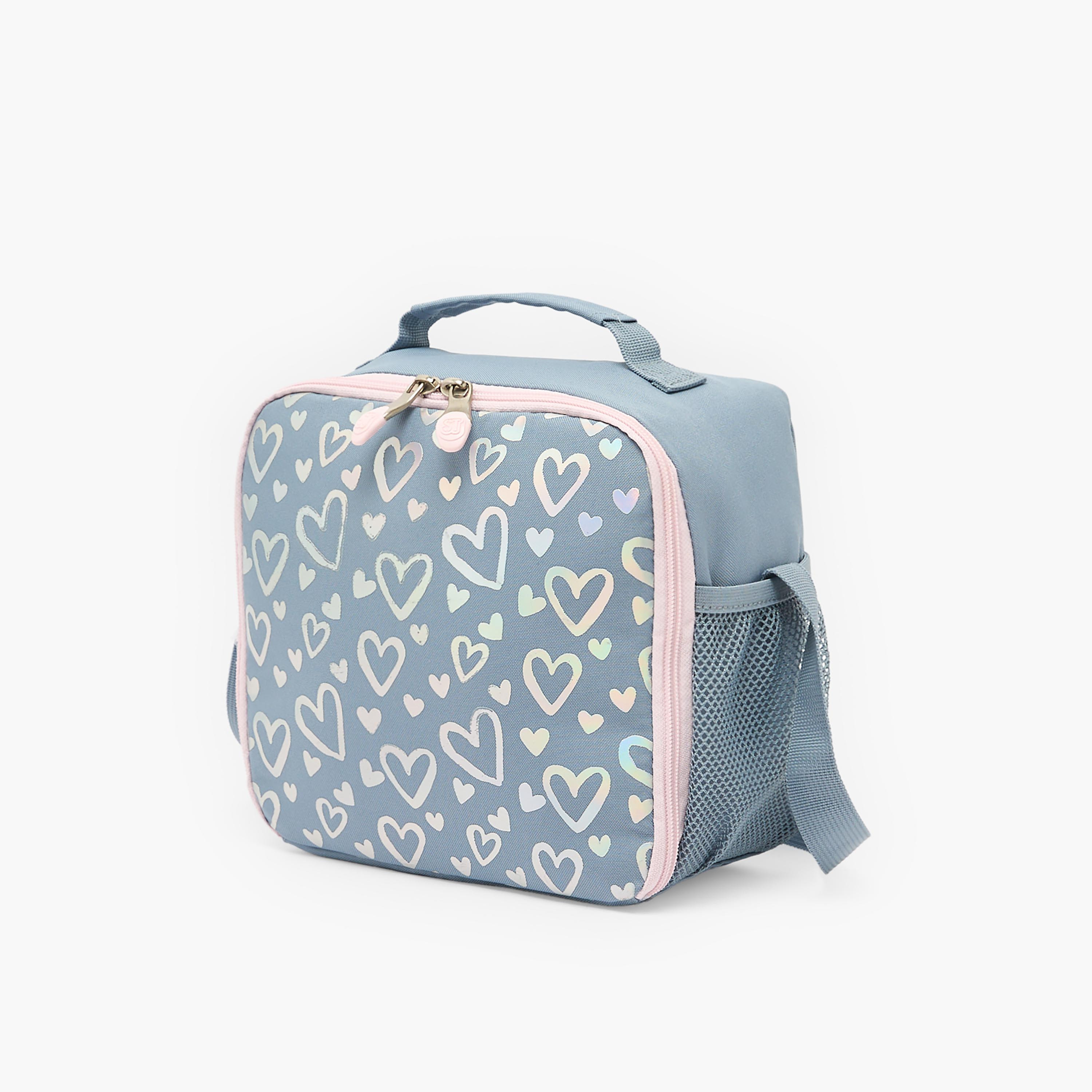 St.Right Heart Print Lunch Bag for Girls 8-13 Years with Adjustable Strap-school-lunchessentials-lunchbags-image-2
