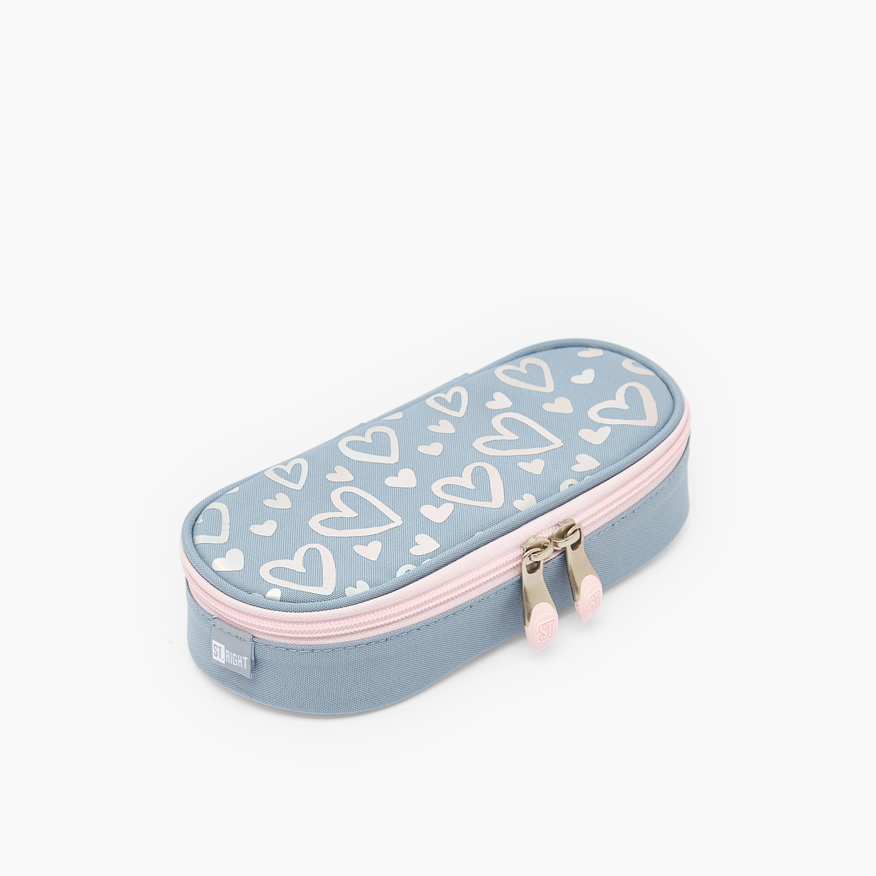 مقلمة بسحاب إغلاق وطبعات قلوب من سانت رايت-school-stationery-pencilcases-image-3