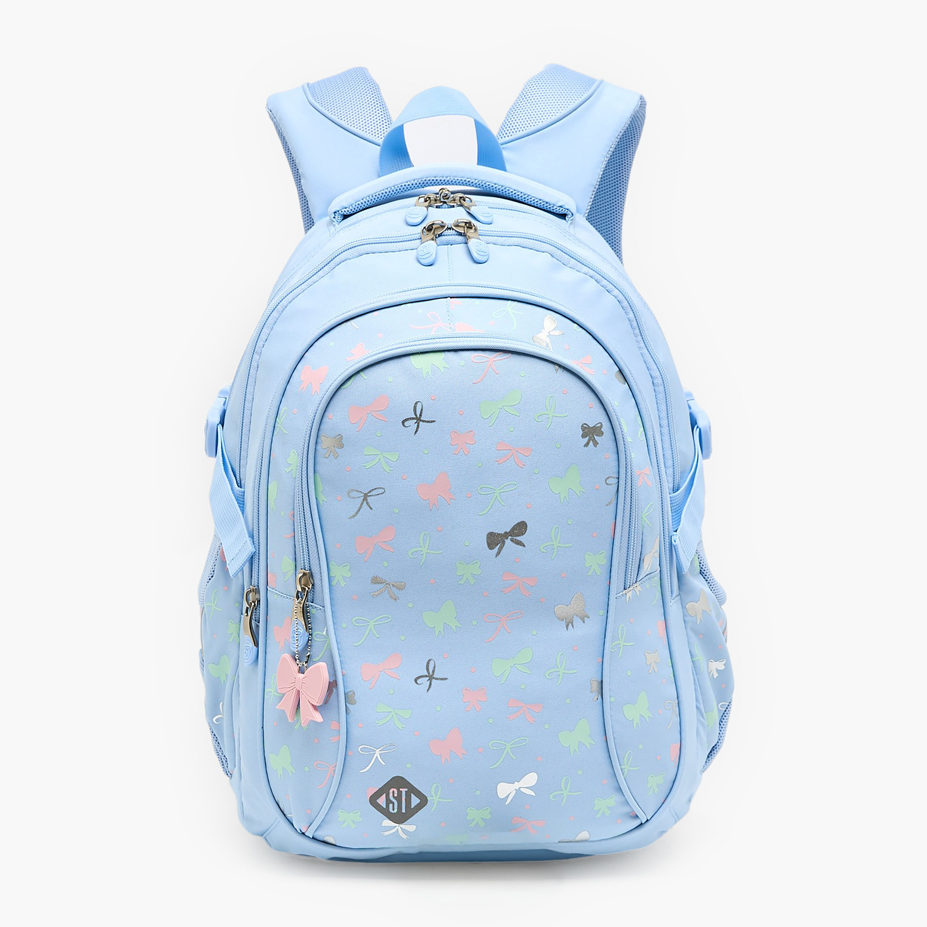 شنطة ظهر للبنات 8-13 سنة بأحزمة مبطنة وطبعات - 18 بوصة-school-bagsandbackpacks-backpacks-image-1