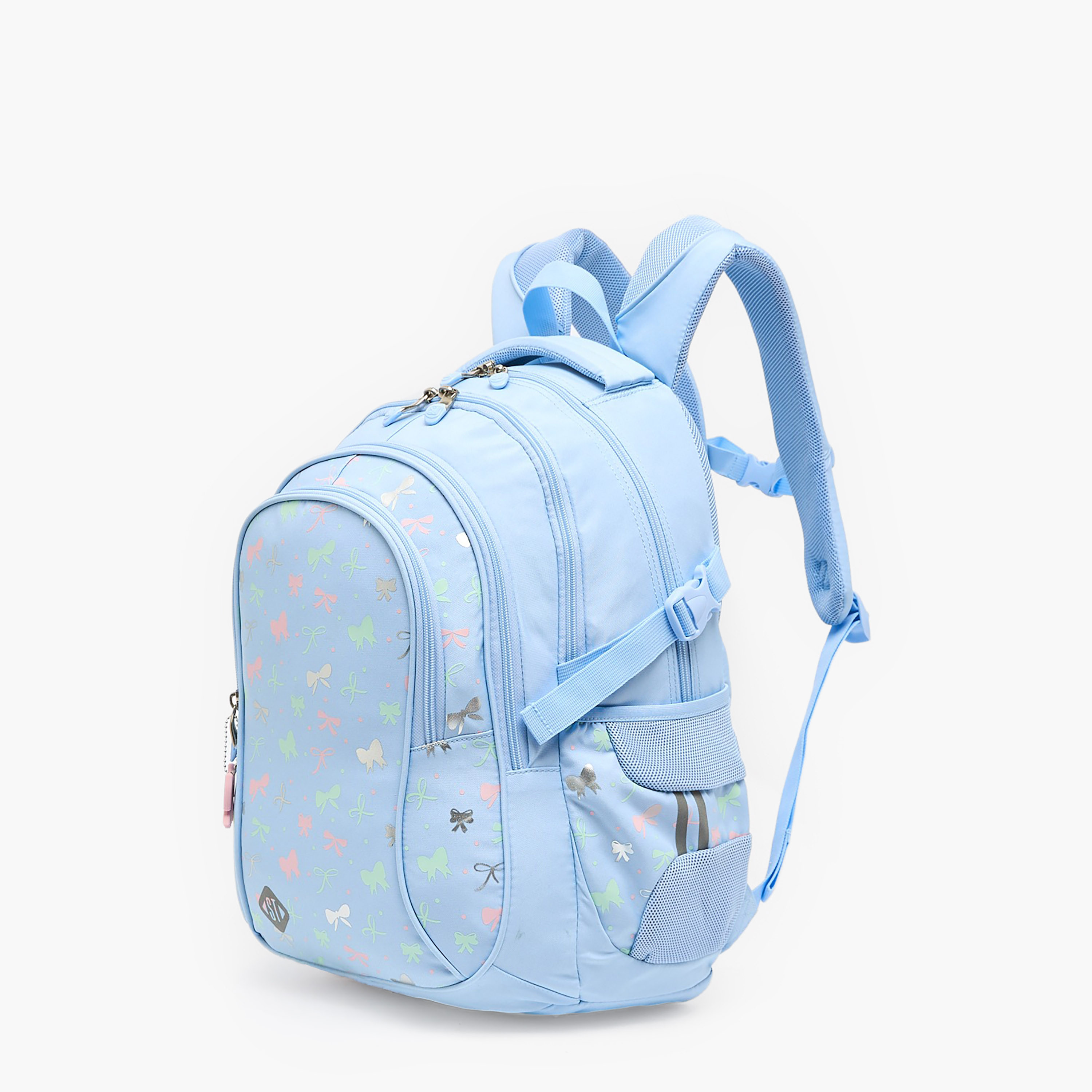 شنطة ظهر للبنات 8-13 سنة بأحزمة مبطنة وطبعات - 18 بوصة-school-bagsandbackpacks-backpacks-image-2