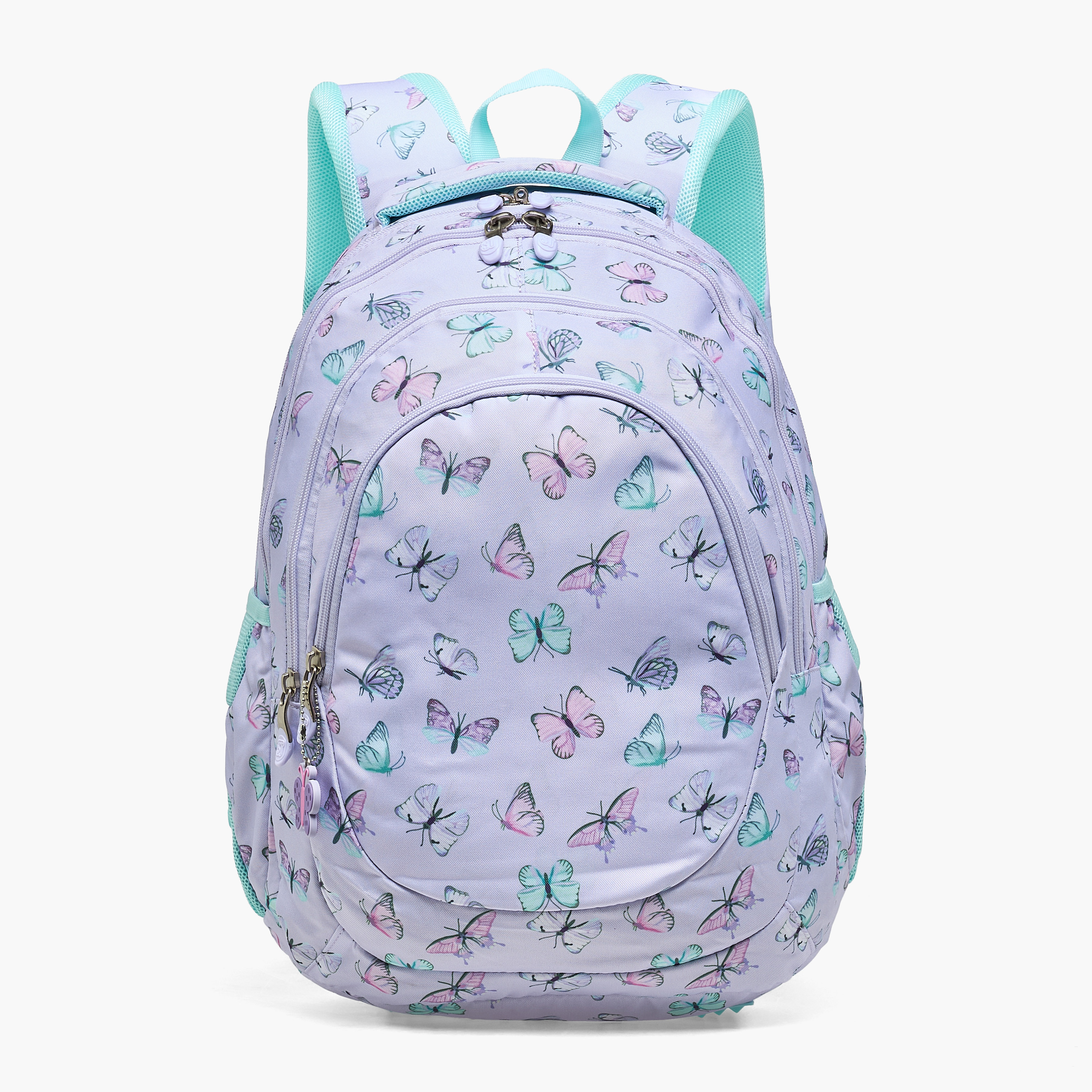 شنطة ظهر ترولي بطبعات فراشة مع قسم لابتوب للبنات من 8-13 سنة من سانت رايت - 18 بوصة-school-bagsandbackpacks-backpacks-image-1
