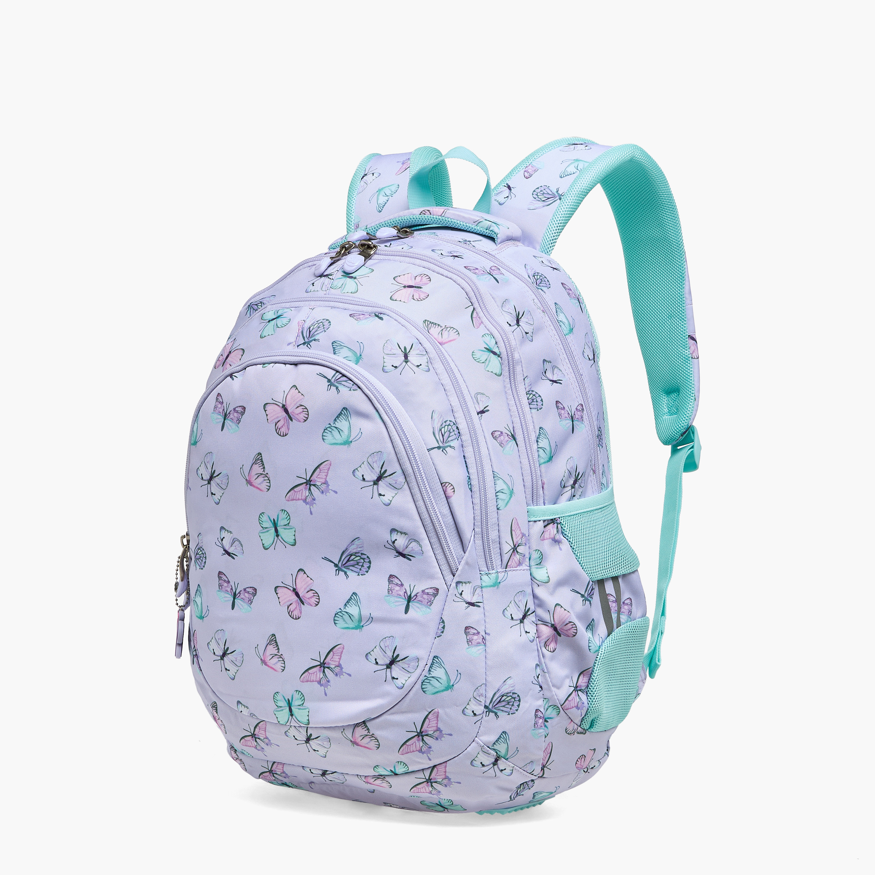 شنطة ظهر ترولي بطبعات فراشة مع قسم لابتوب للبنات من 8-13 سنة من سانت رايت - 18 بوصة-school-bagsandbackpacks-backpacks-image-5