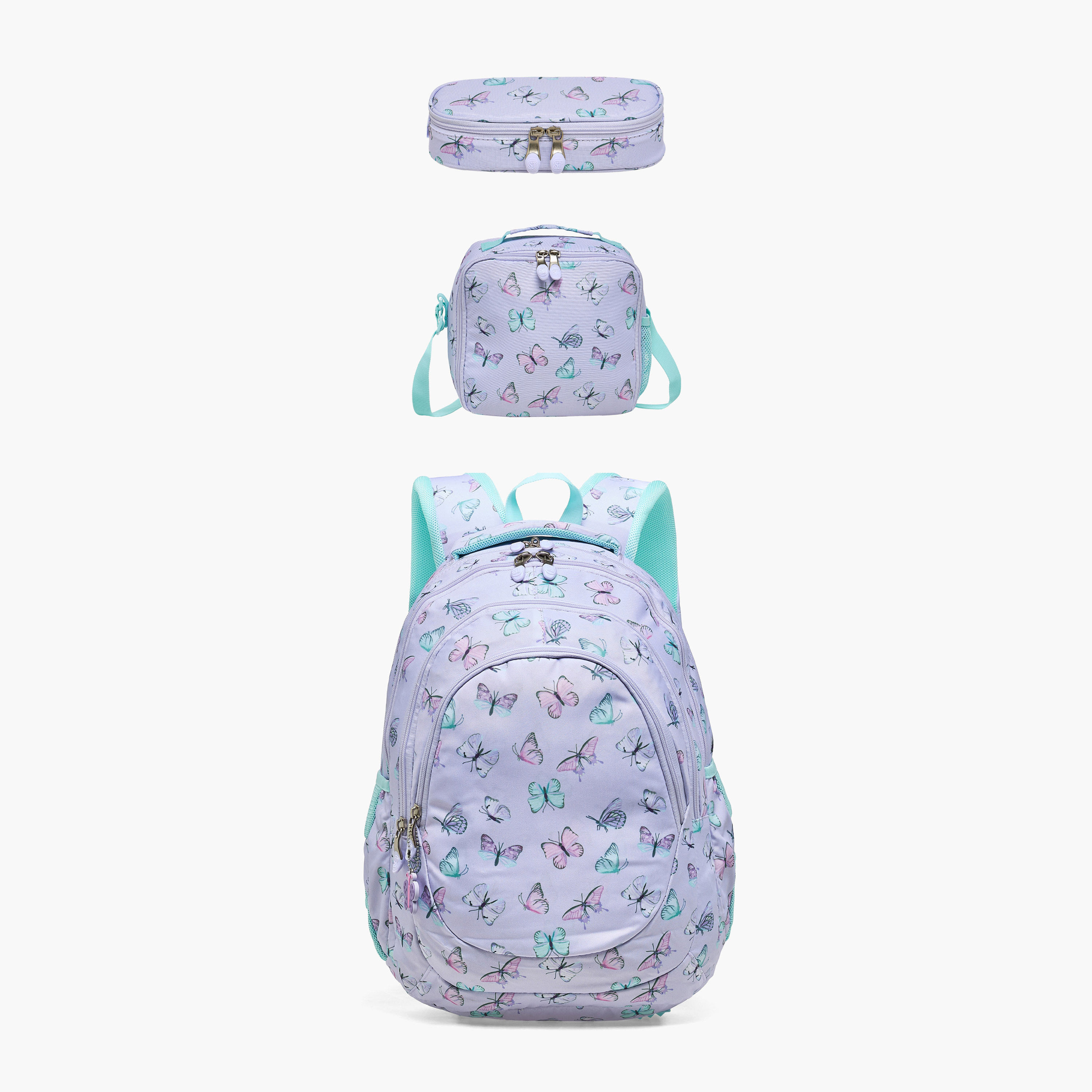 شنطة ظهر ترولي بطبعات فراشة مع قسم لابتوب للبنات من 8-13 سنة من سانت رايت - 18 بوصة-school-bagsandbackpacks-backpacks-image-8