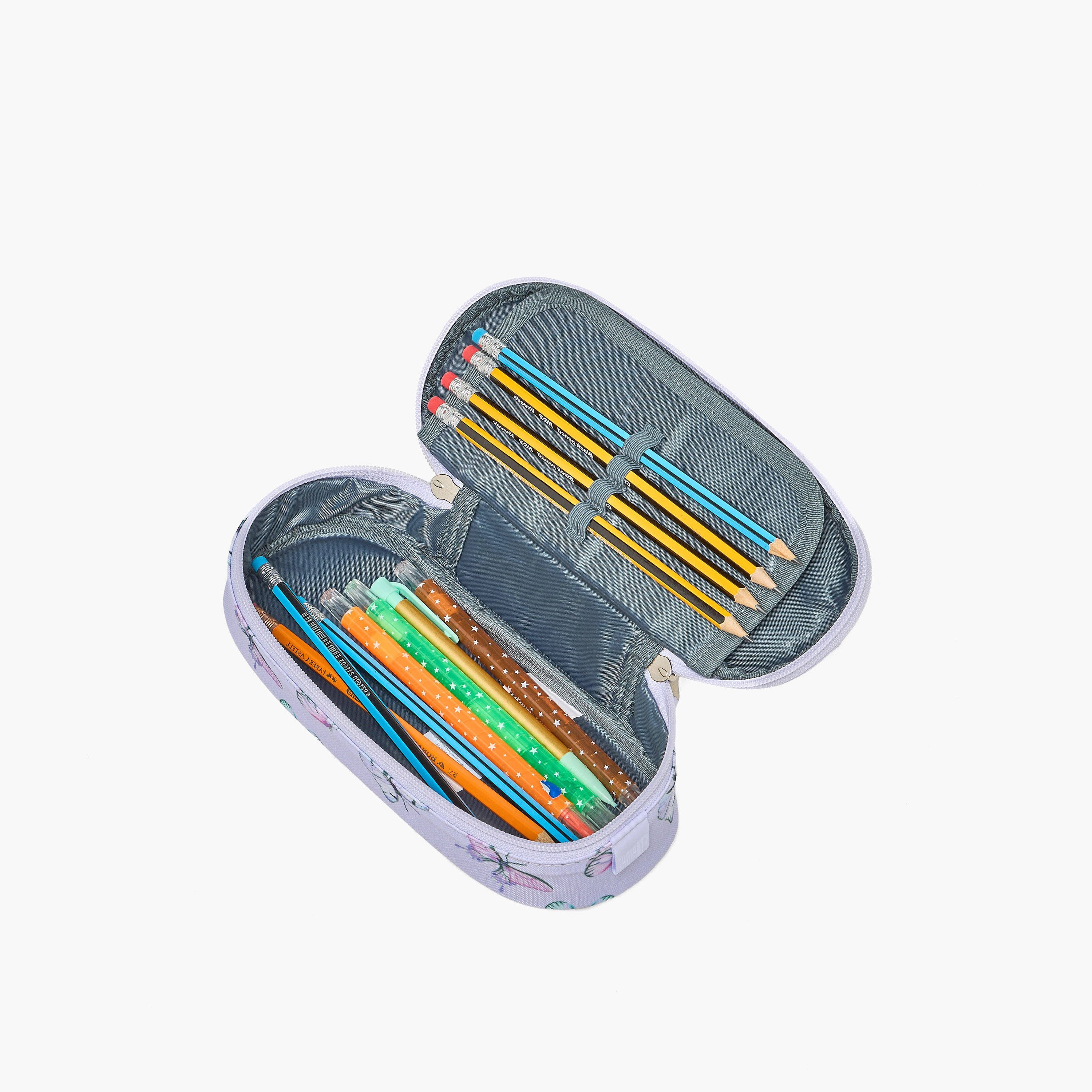 مقلمة بسحاب إغلاق وطبعات فراشة من سانت رايت-school-stationery-pencilcases-image-7