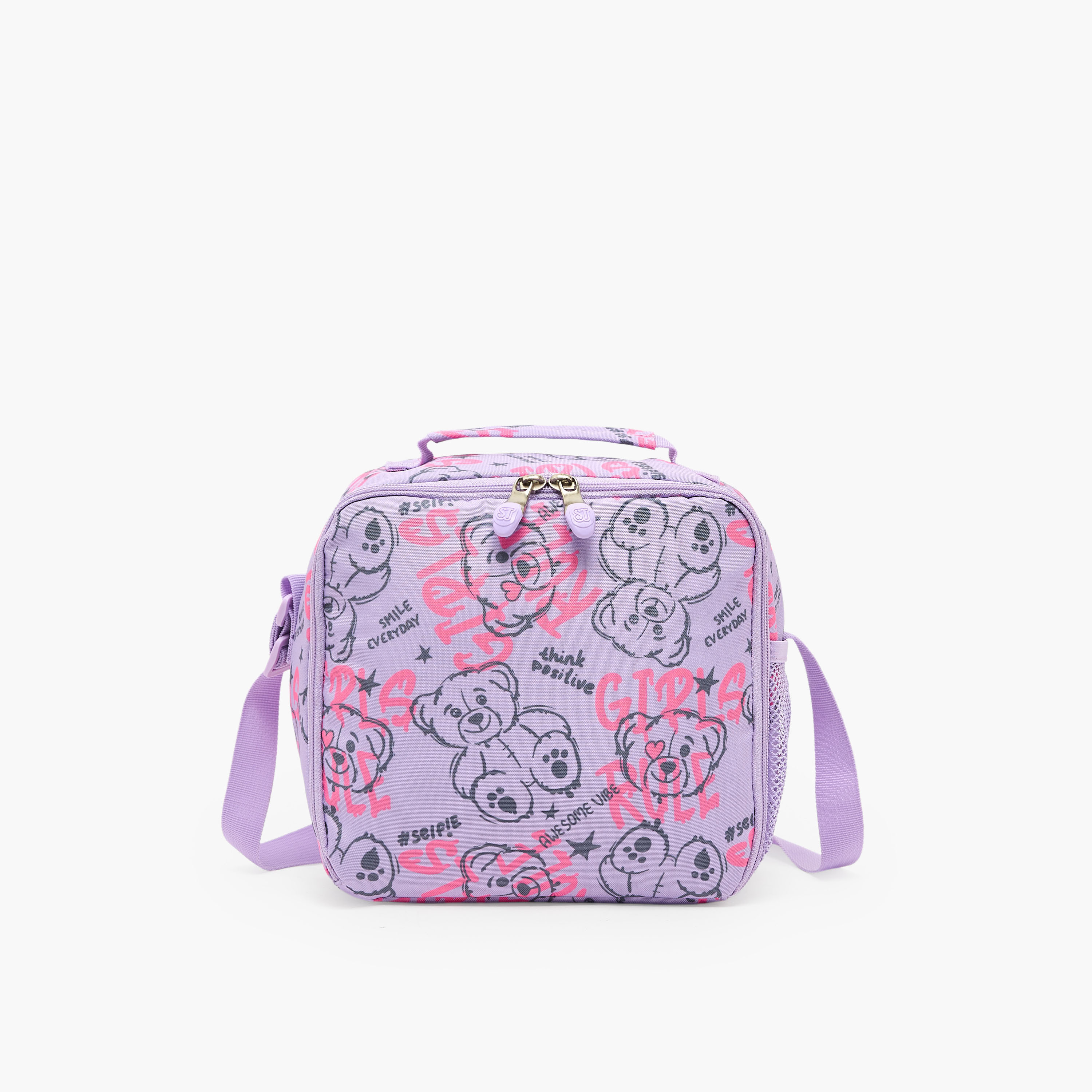 St.Right Bear Print Lunch Bag for Girls 8-13 Years with Adjustable Strap-school-lunchessentials-lunchbags-image-1