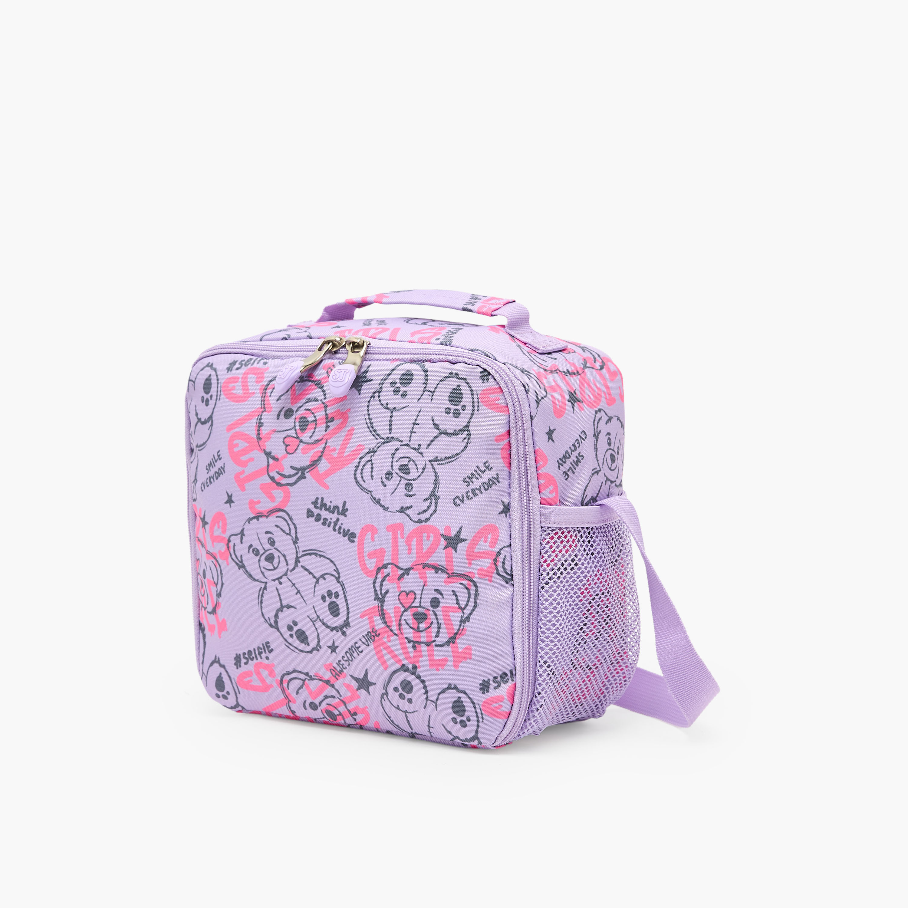 St.Right Bear Print Lunch Bag for Girls 8-13 Years with Adjustable Strap-school-lunchessentials-lunchbags-image-2