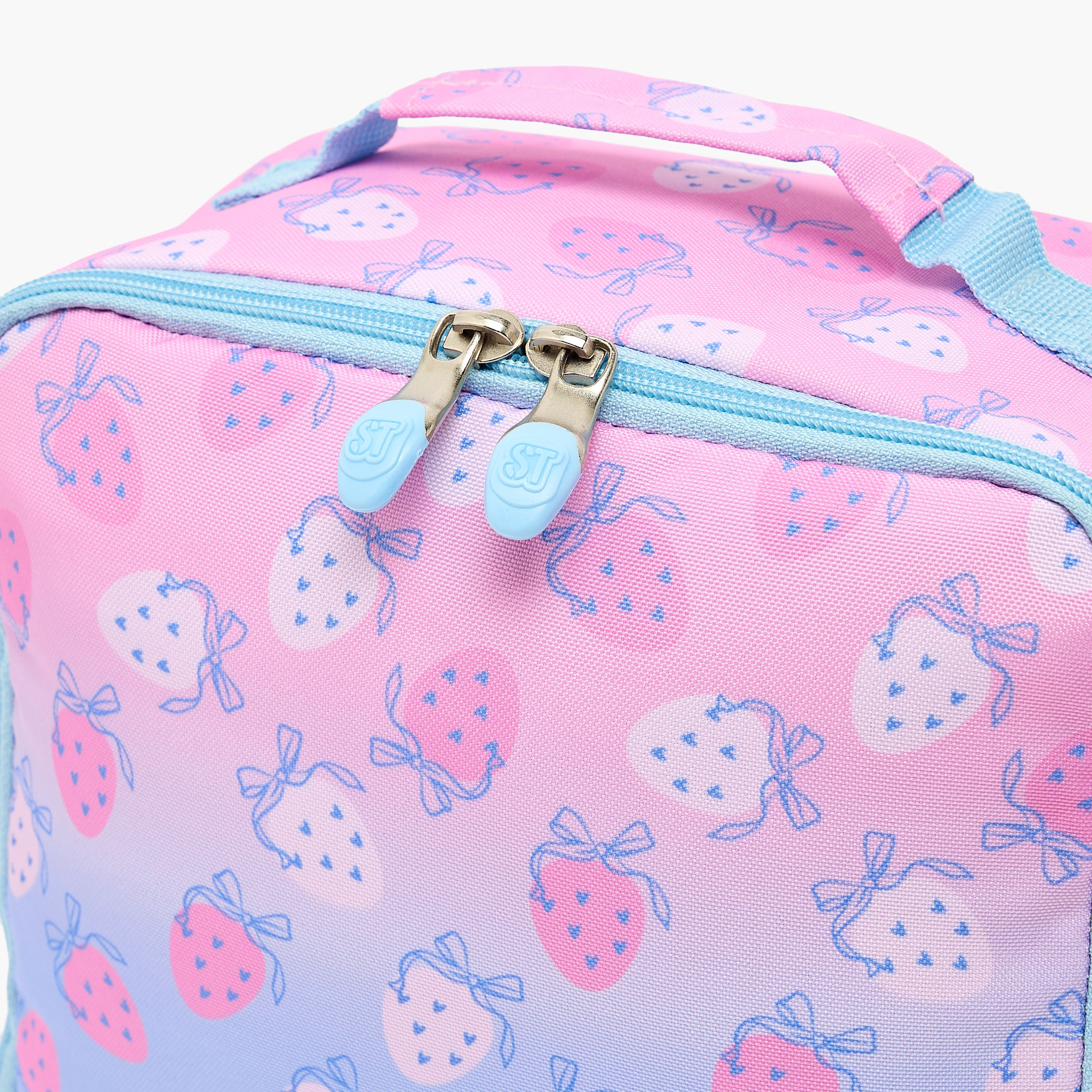 St.Right Strawberry Print Lunch Bag for Girls 8-13 Years with Adjustable Strap-school-lunchessentials-lunchbags-image-3