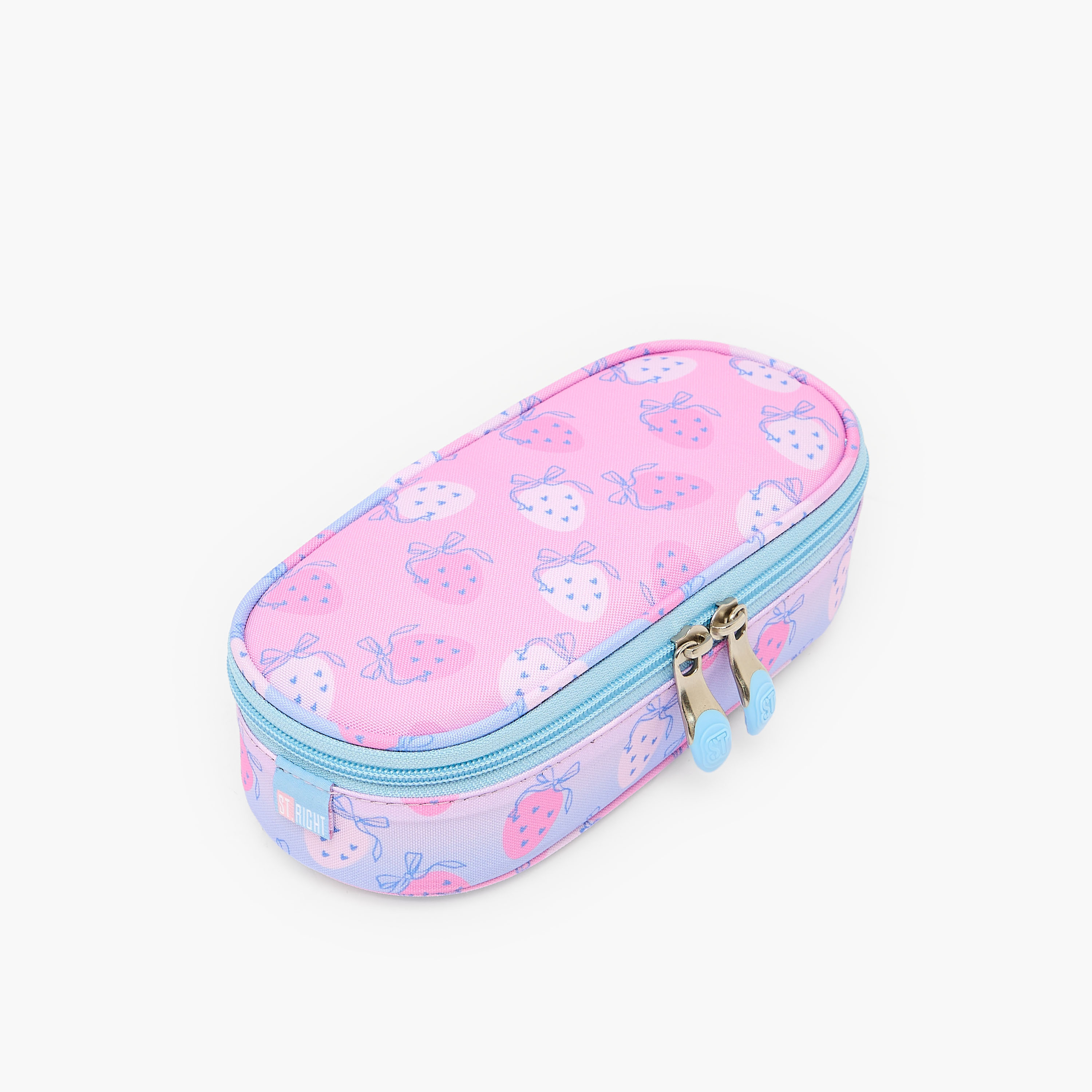 مقلمة بطبعات فراولة وسحاب إغلاق من سانت رايت-school-stationery-pencilcases-image-3