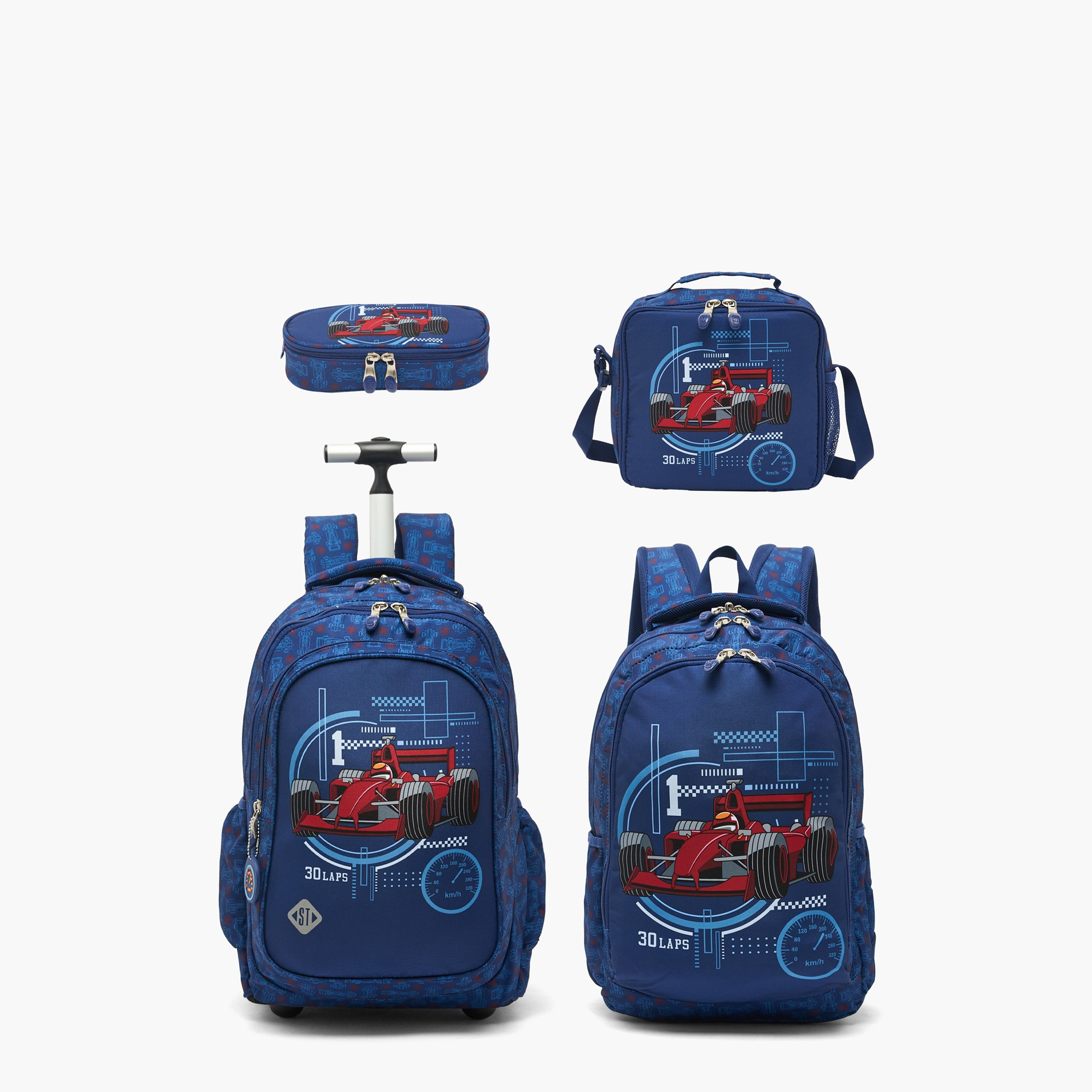 شنطة ظهر ترولي بمقبض قابل للسحب وطبعات للأولاد بعمر 8-13 سنة من سانت رايت - 18 بوصة-school-bagsandbackpacks-trolleybags-image-15
