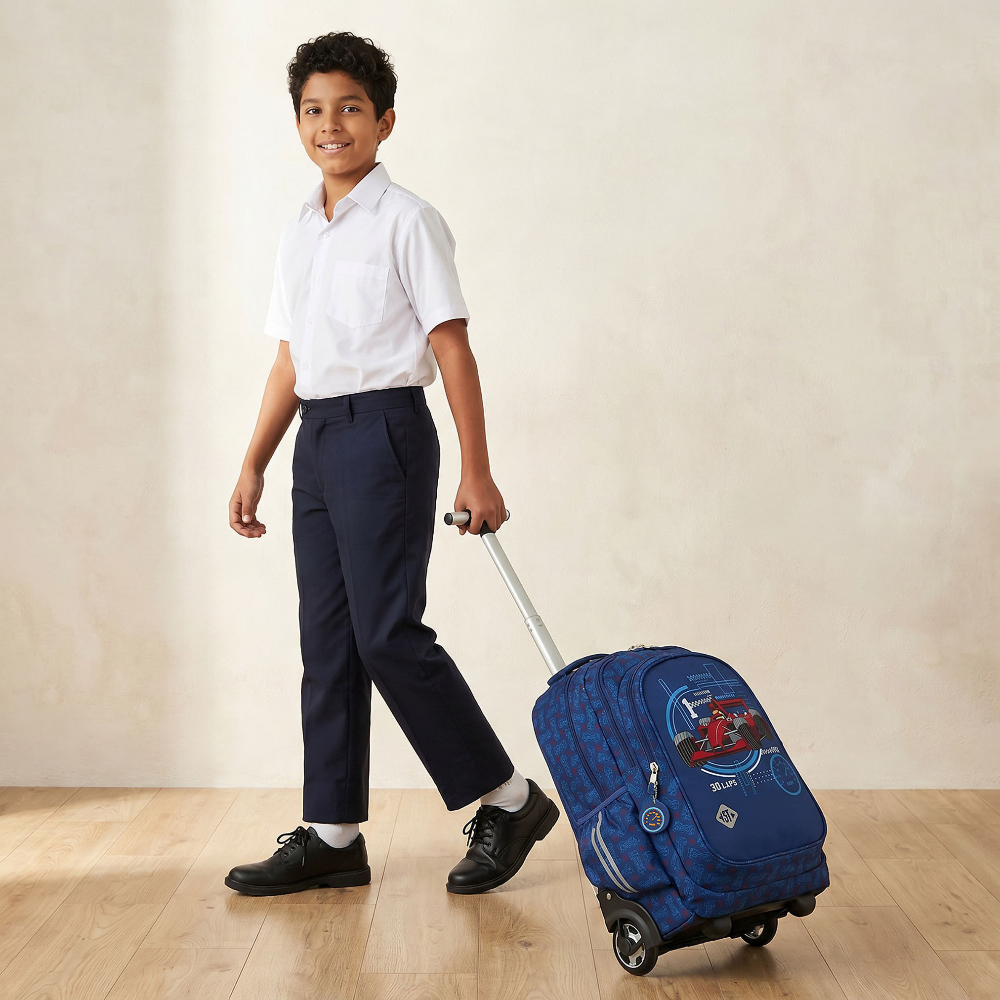 شنطة ظهر ترولي بمقبض قابل للسحب وطبعات للأولاد بعمر 8-13 سنة من سانت رايت - 18 بوصة-school-bagsandbackpacks-trolleybags-image-3