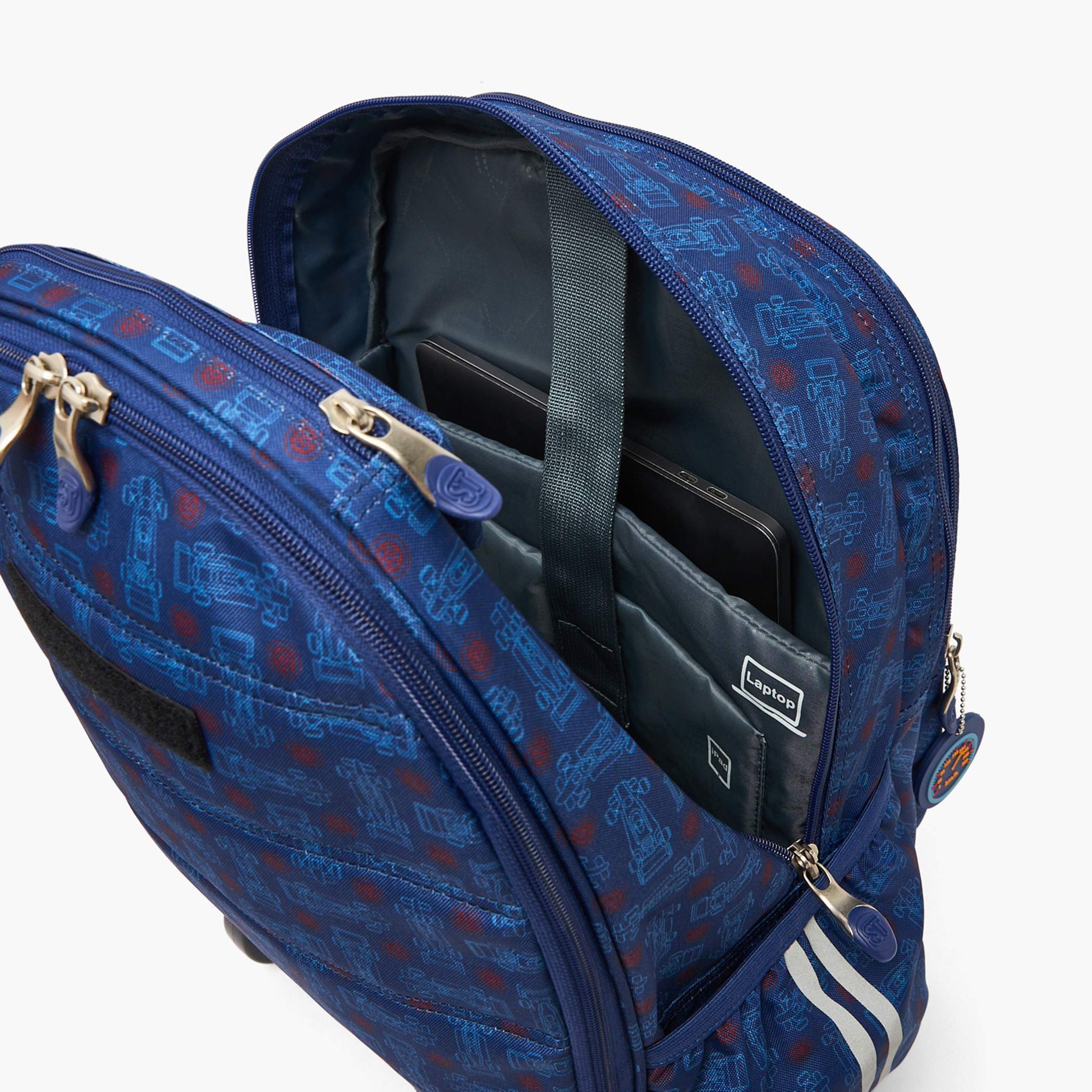شنطة ظهر ترولي بمقبض قابل للسحب وطبعات للأولاد بعمر 8-13 سنة من سانت رايت - 18 بوصة-school-bagsandbackpacks-trolleybags-image-6