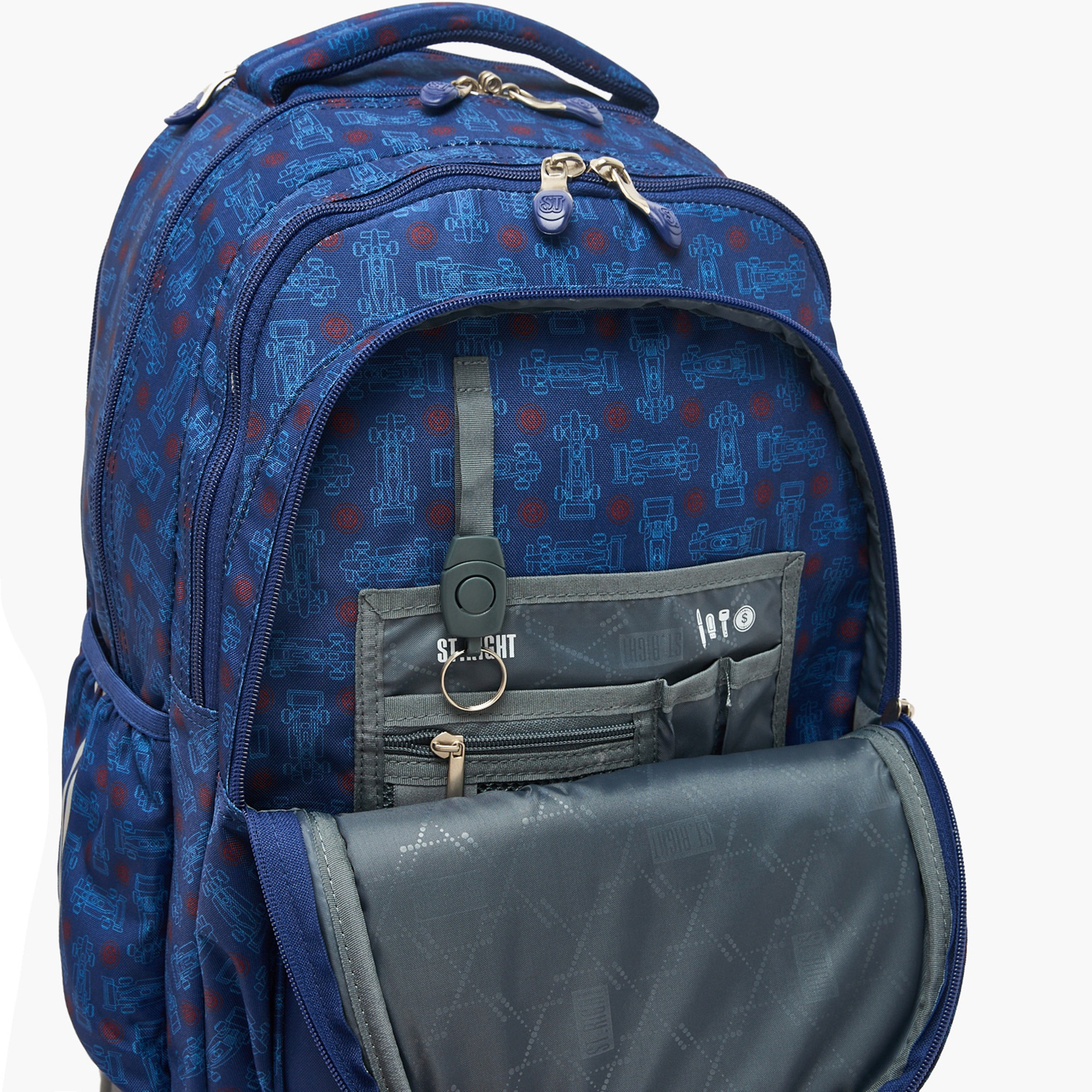 شنطة ظهر ترولي بمقبض قابل للسحب وطبعات للأولاد بعمر 8-13 سنة من سانت رايت - 18 بوصة-school-bagsandbackpacks-trolleybags-image-7