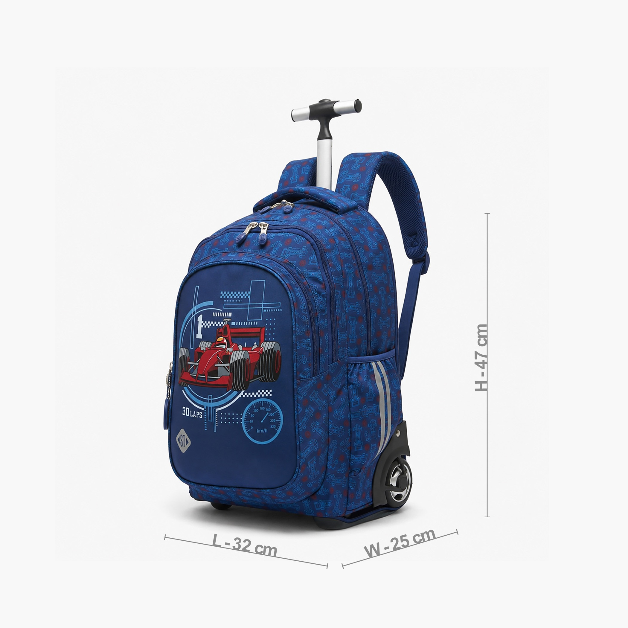 شنطة ظهر ترولي بمقبض قابل للسحب وطبعات للأولاد بعمر 8-13 سنة من سانت رايت - 18 بوصة-school-bagsandbackpacks-trolleybags-image-8