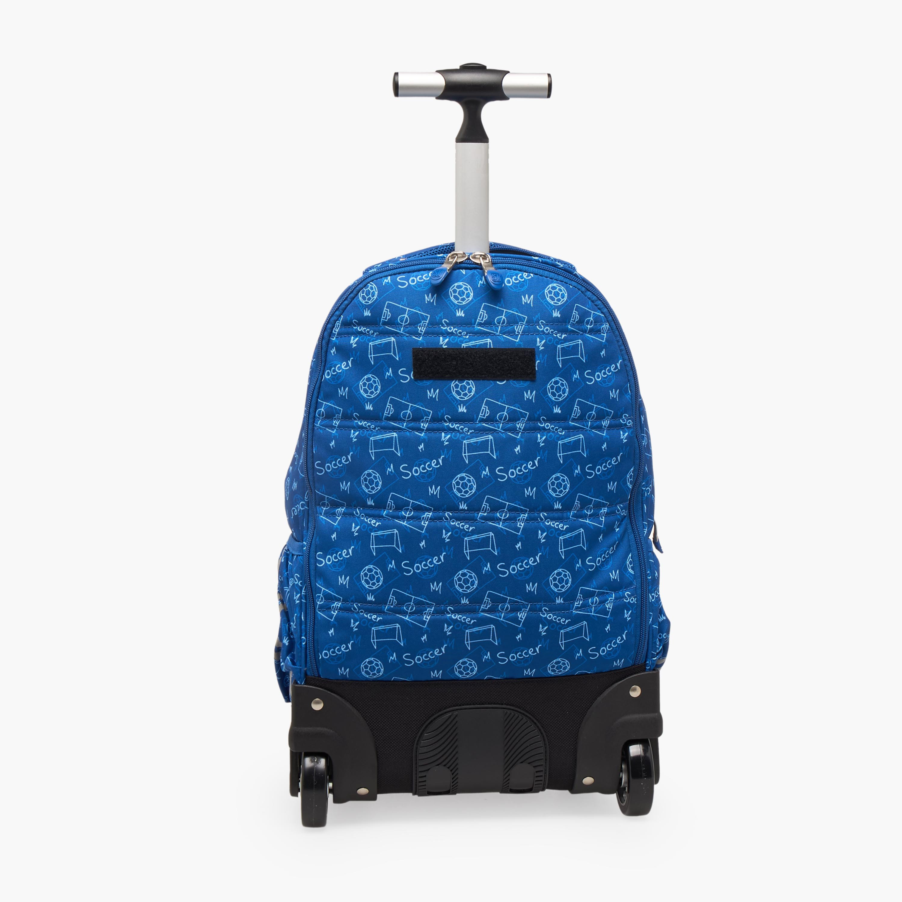 St.Right Football Print Trolley Backpack for Boys 8-13 Years with Retractable Handle - 18 inches-school-bagsandbackpacks-trolleybags-image-11