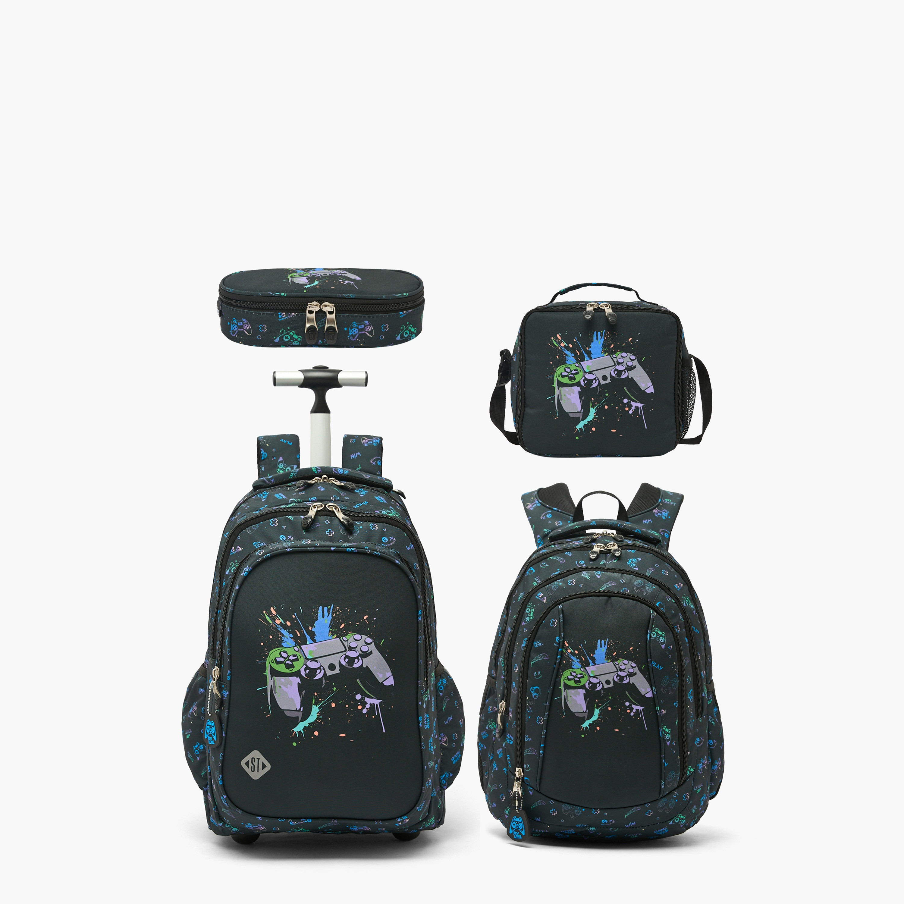 St.Right Controller Print Backpack for Boys 8-13 Years with Padded Straps - 18 inch-school-bagsandbackpacks-backpacks-image-13