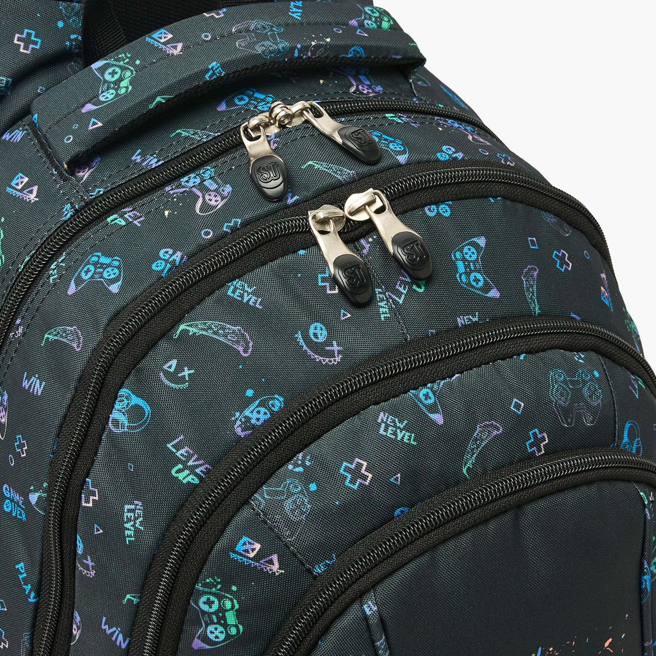 St.Right Controller Print Backpack for Boys 8-13 Years with Padded Straps - 18 inch-school-bagsandbackpacks-backpacks-image-5