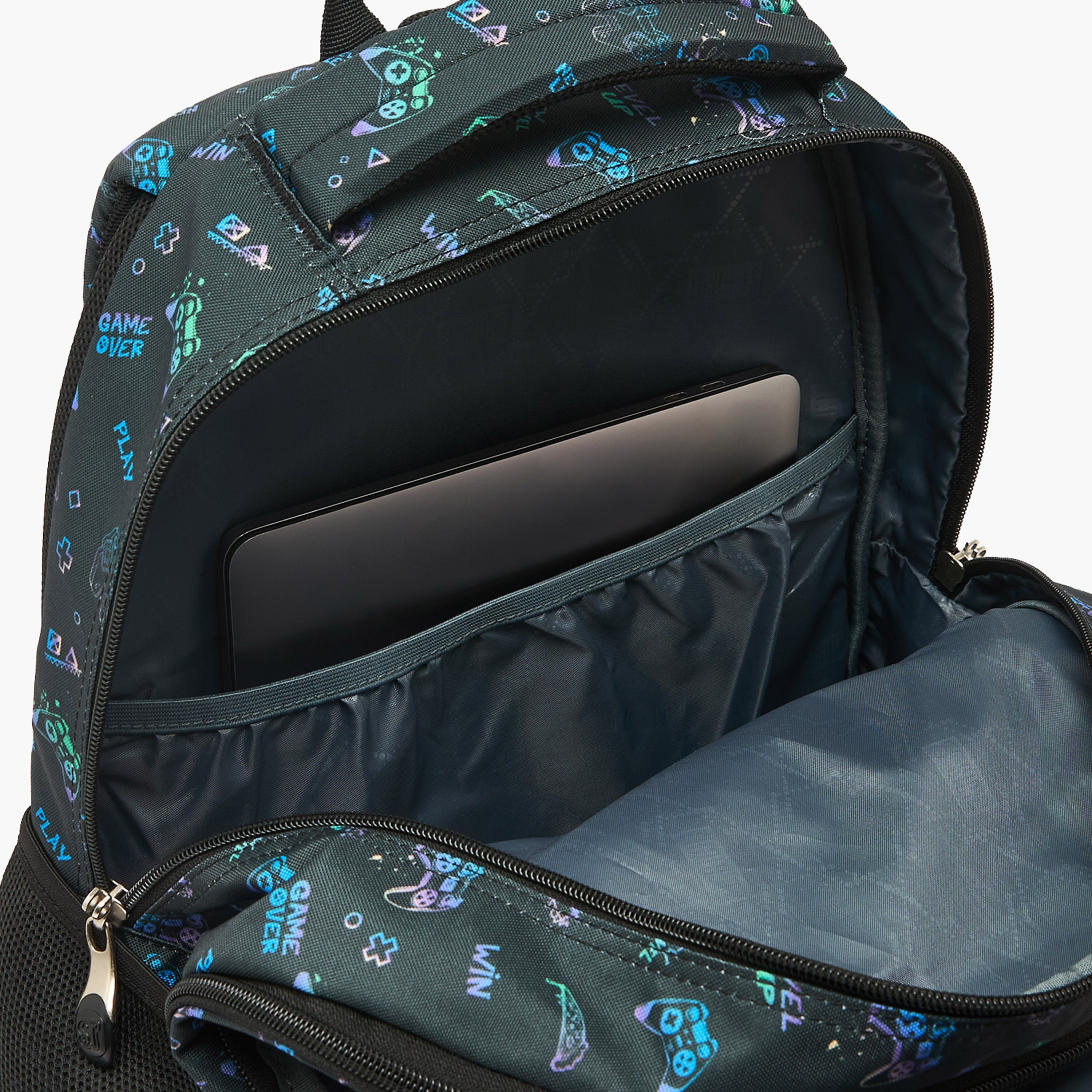 St.Right Controller Print Backpack for Boys 8-13 Years with Padded Straps - 18 inch-school-bagsandbackpacks-backpacks-image-6