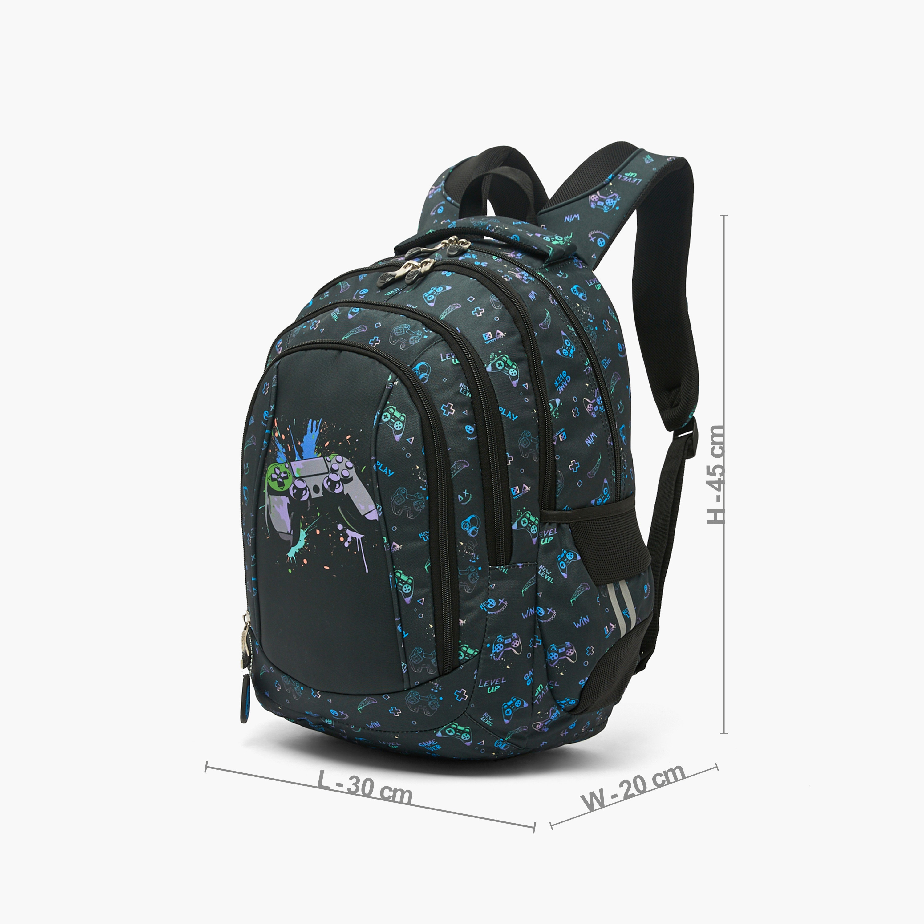 St.Right Controller Print Backpack for Boys 8-13 Years with Padded Straps - 18 inch-school-bagsandbackpacks-backpacks-image-8